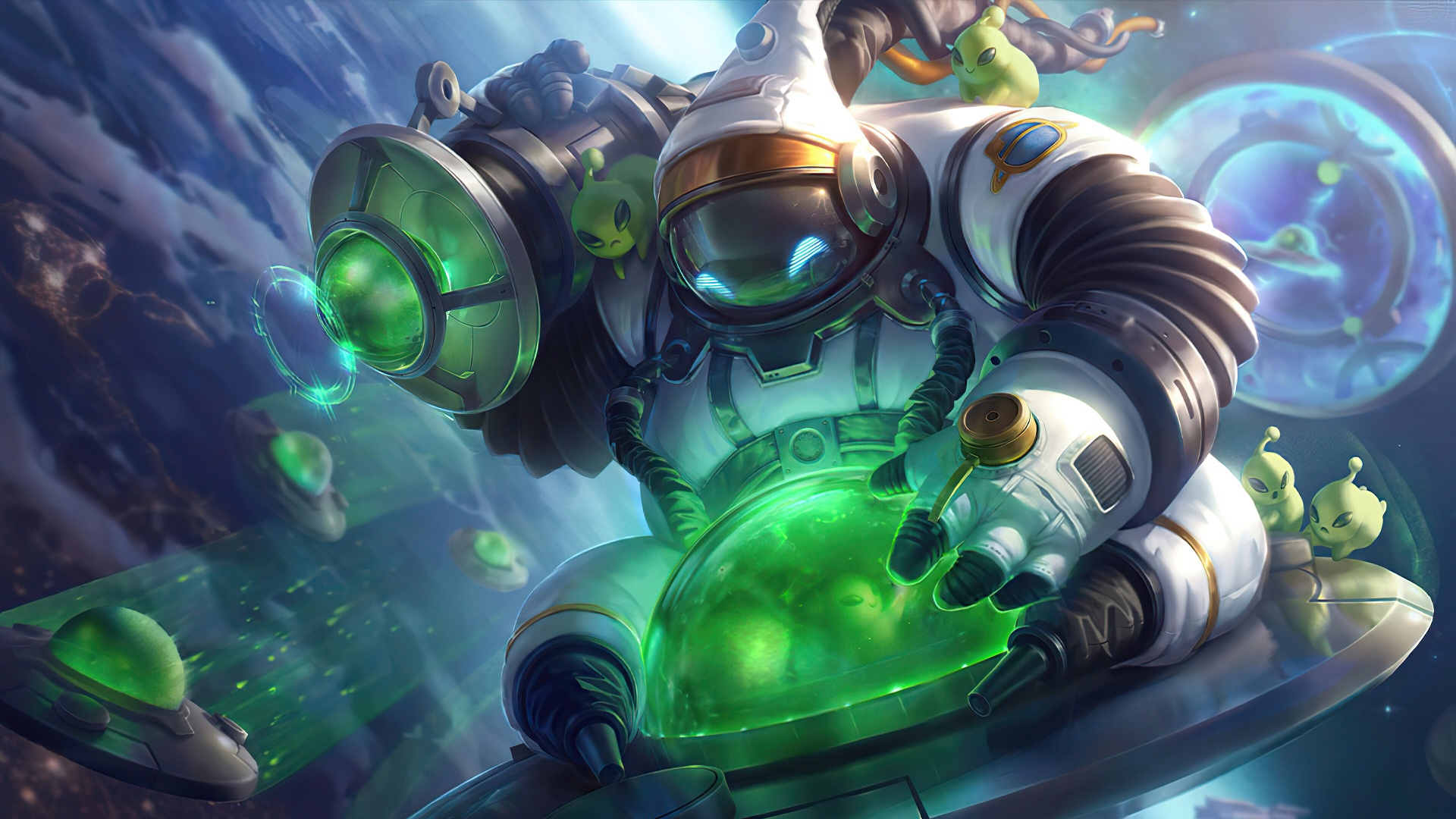 Wallpaper fantasy, League of Legends, Bard for mobile and desktop, section игры, resolution 1920x1080