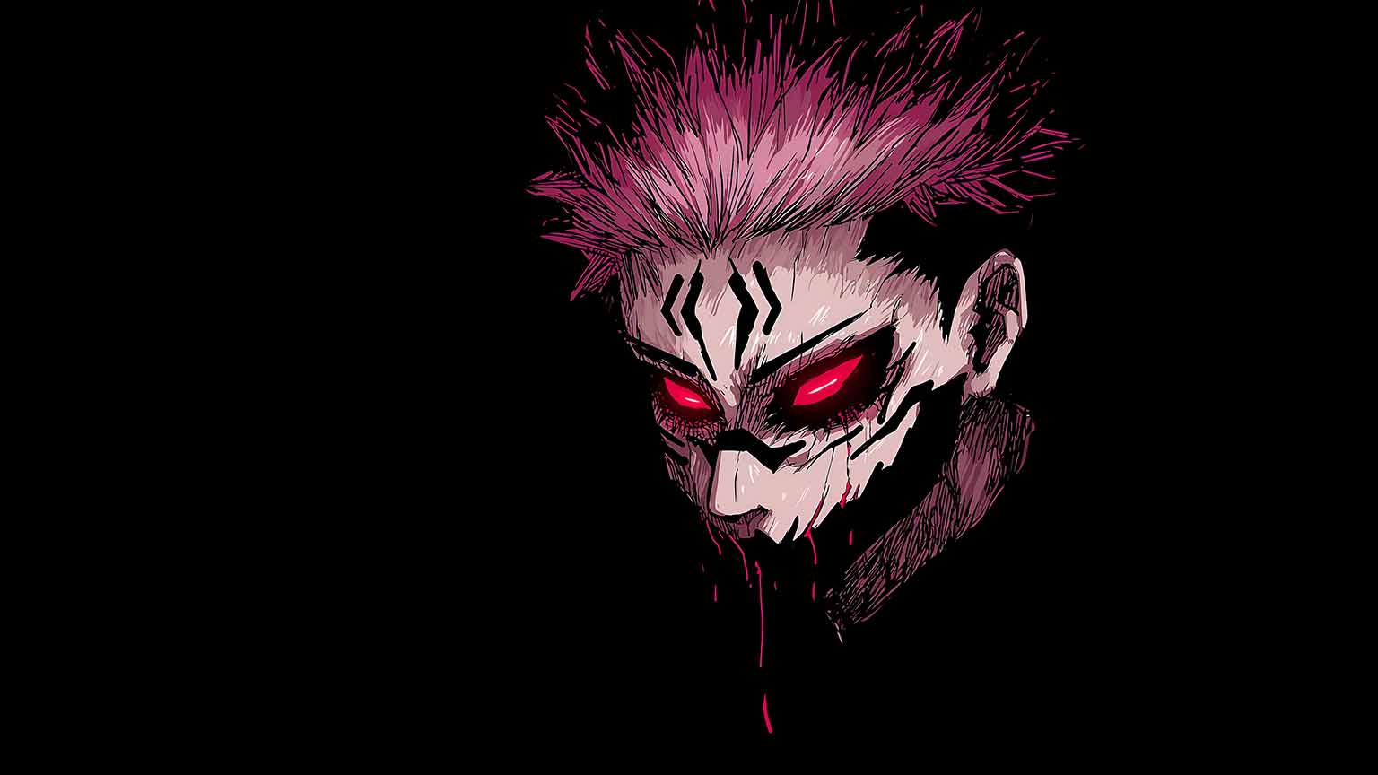 Jujutsu Kaisen Sukuna Malevolent Shrine Desktop Wallpaper 4k