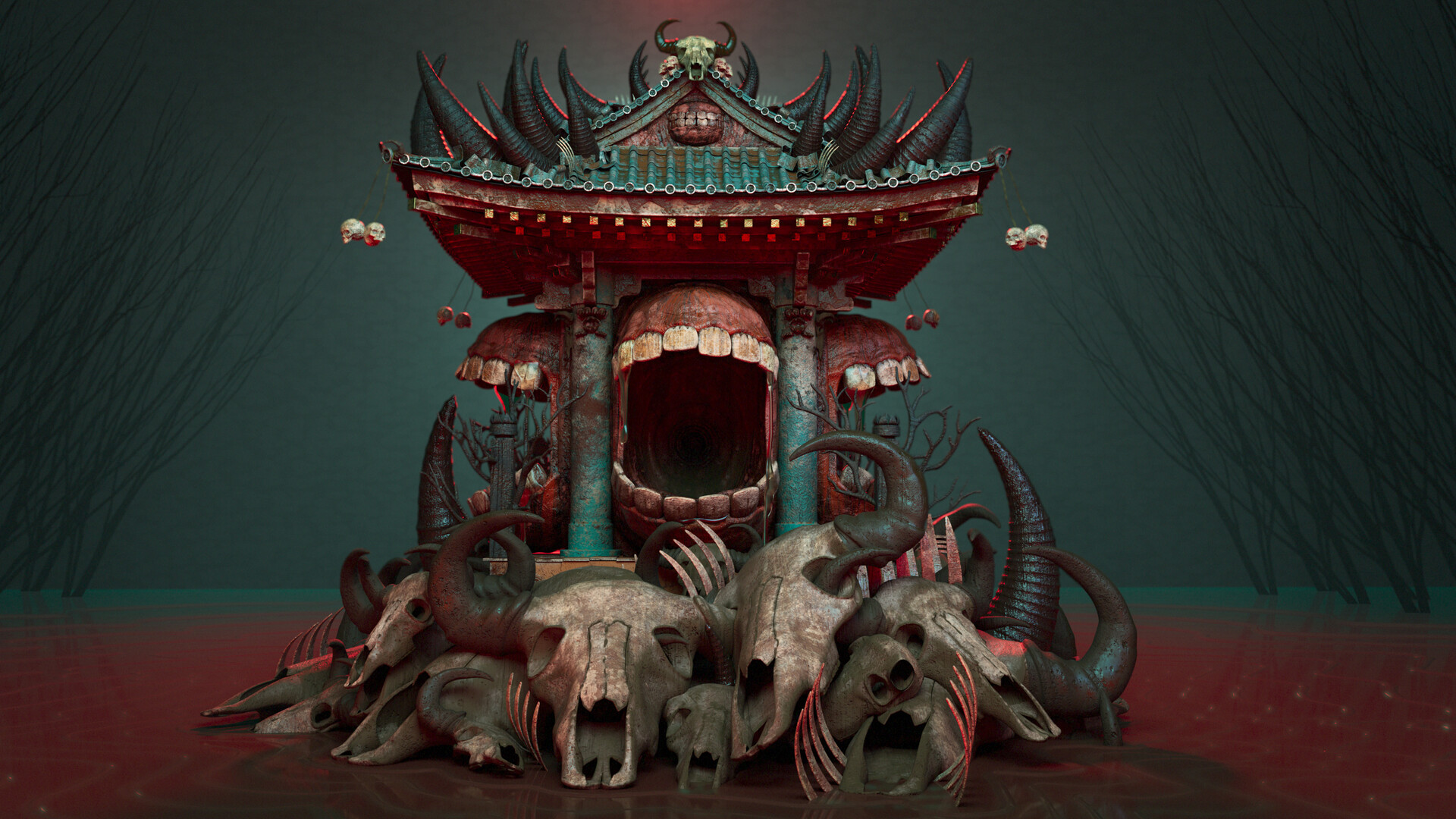 Malevolent Shrine Jujutsu Kaisen Fanart RENDER