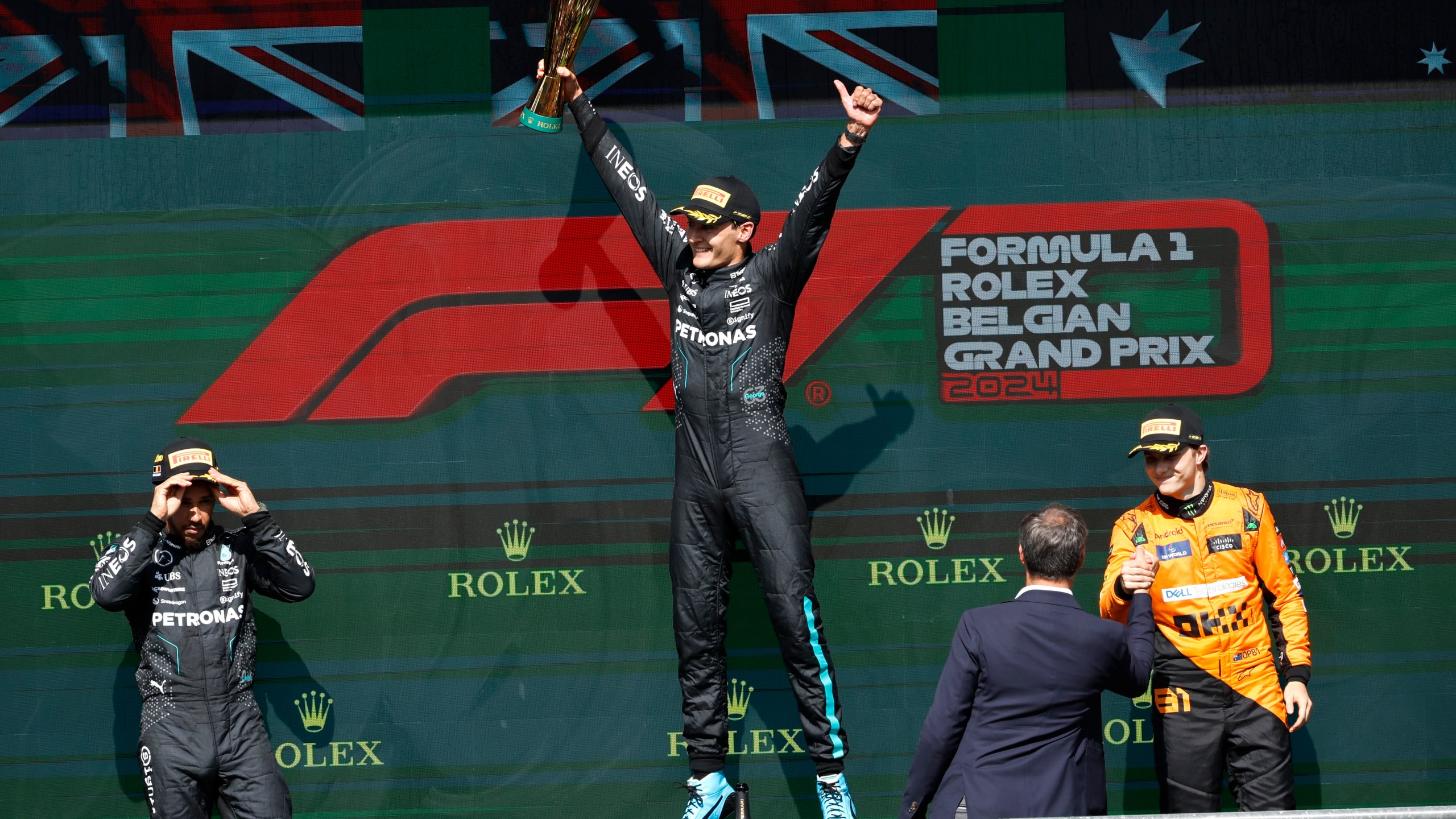 Hamilton declared winner of F1 Belgian GP after Mercedes teammate Russell DQ for underweight car