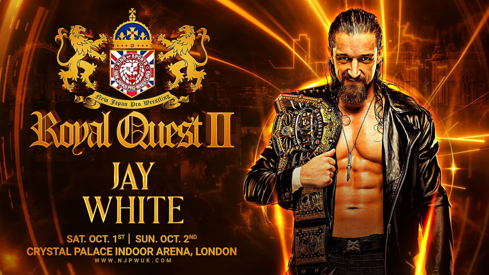 Download Jay White NJPW Royal Quest II Wallpaper