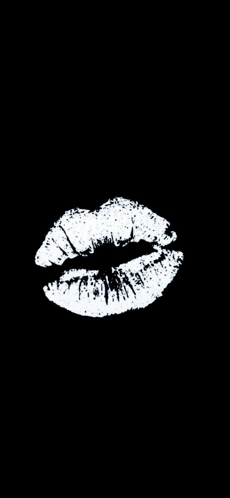 Black and White Lips Wallpaper