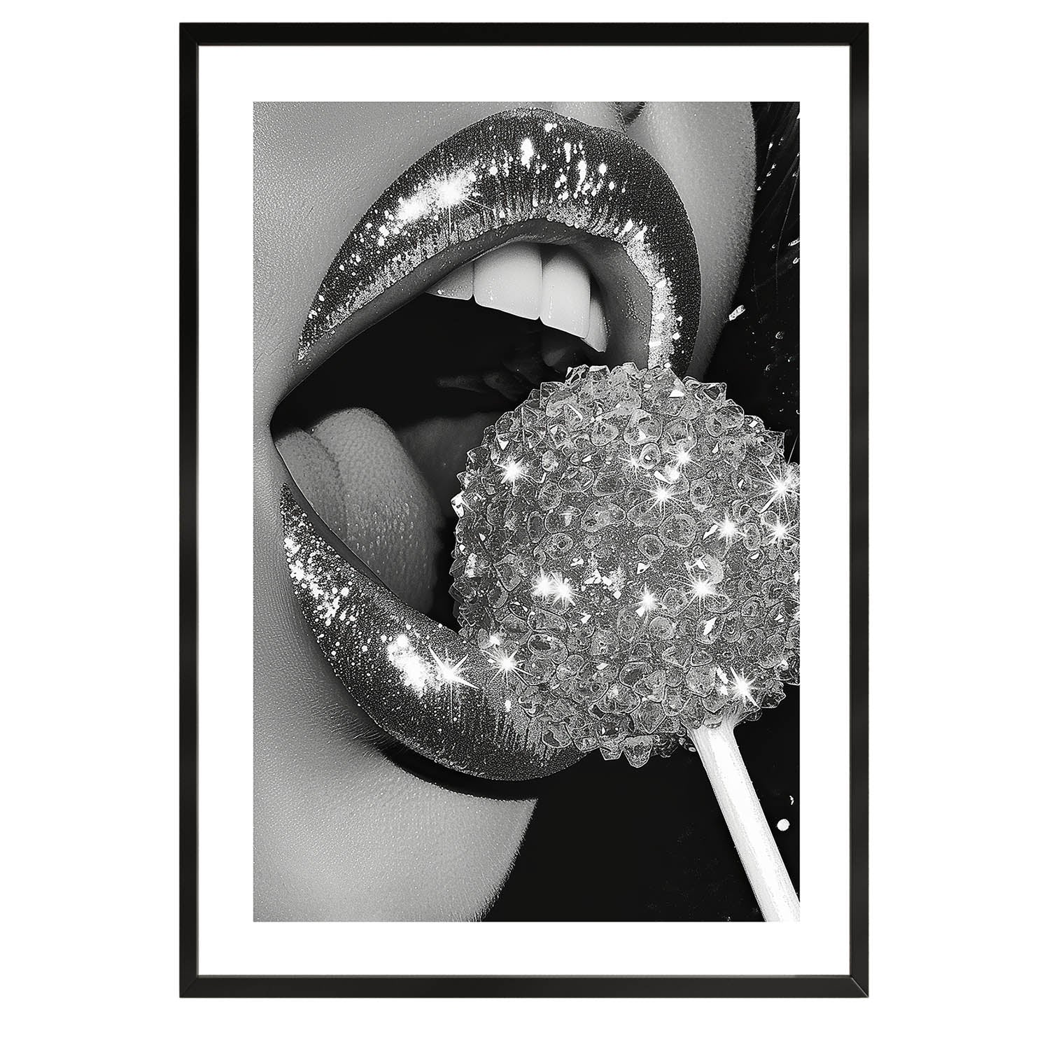 Glitter Glam Poster.7 cm / 8x12″ / Black