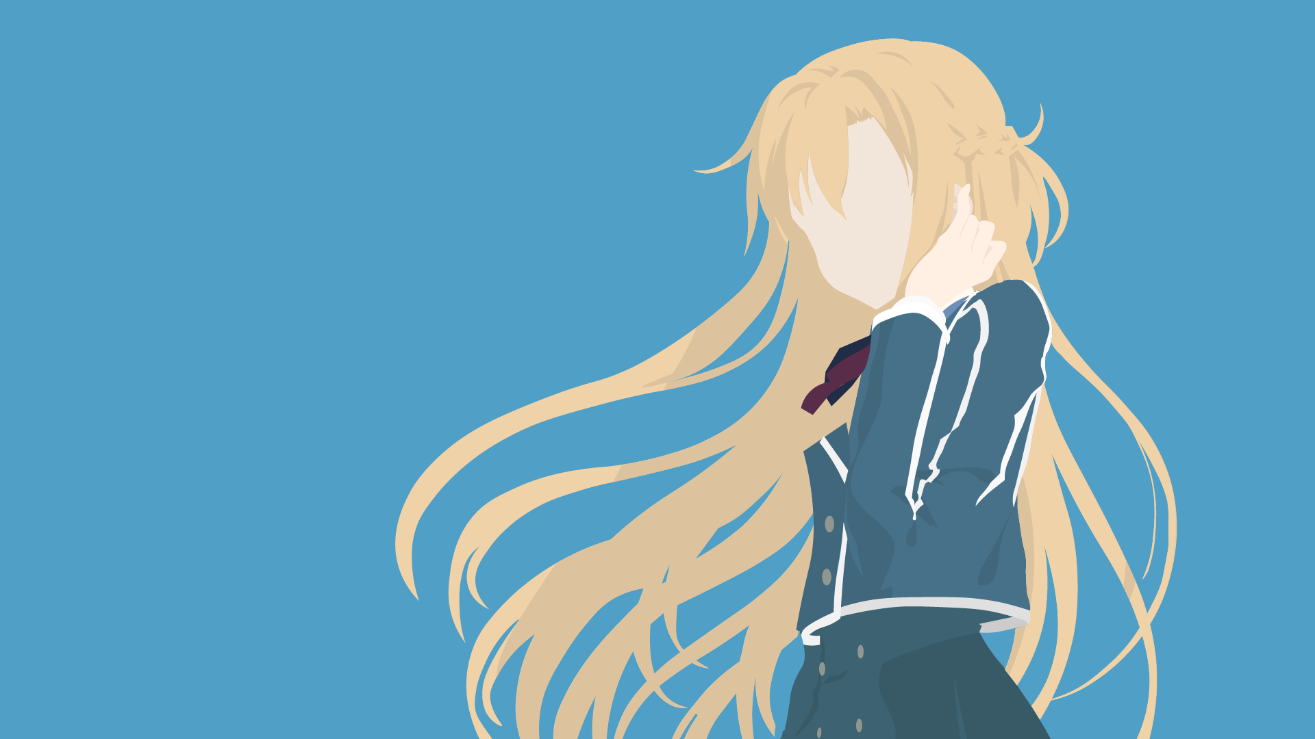 Download Minimalist Asuna Yuuki Anime Sword Art Online Minimalist Anime HD Wallpaper