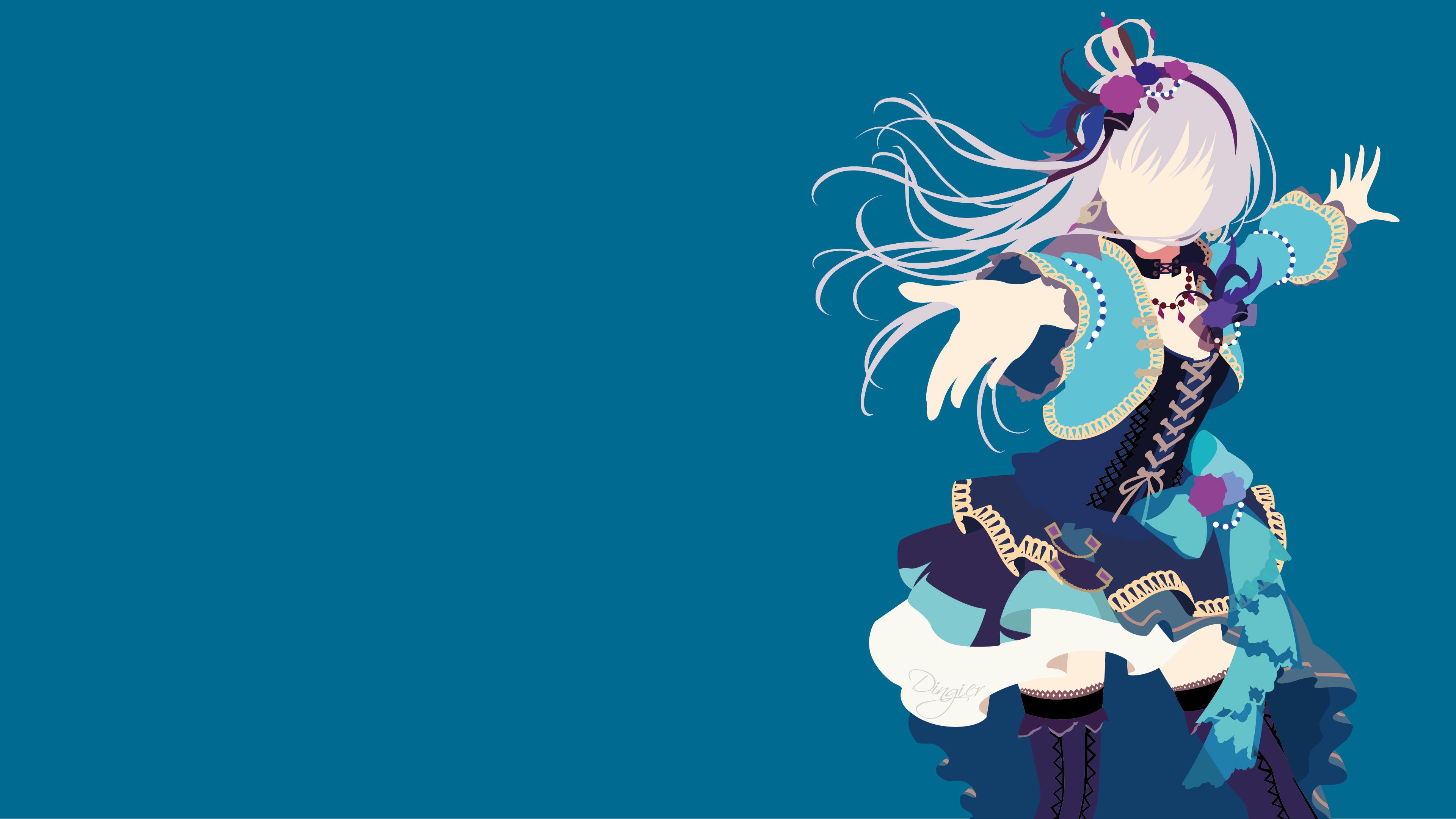 Download Minimalist Yukina Minato Anime BanG Dream! Minimalist Anime 4k Ultra HD Wallpaper