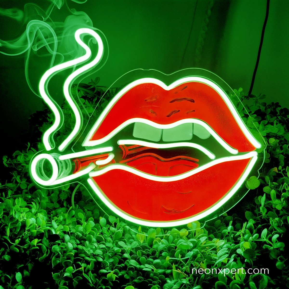 Smoking Lips Neon Sign UV Printed LED Sign