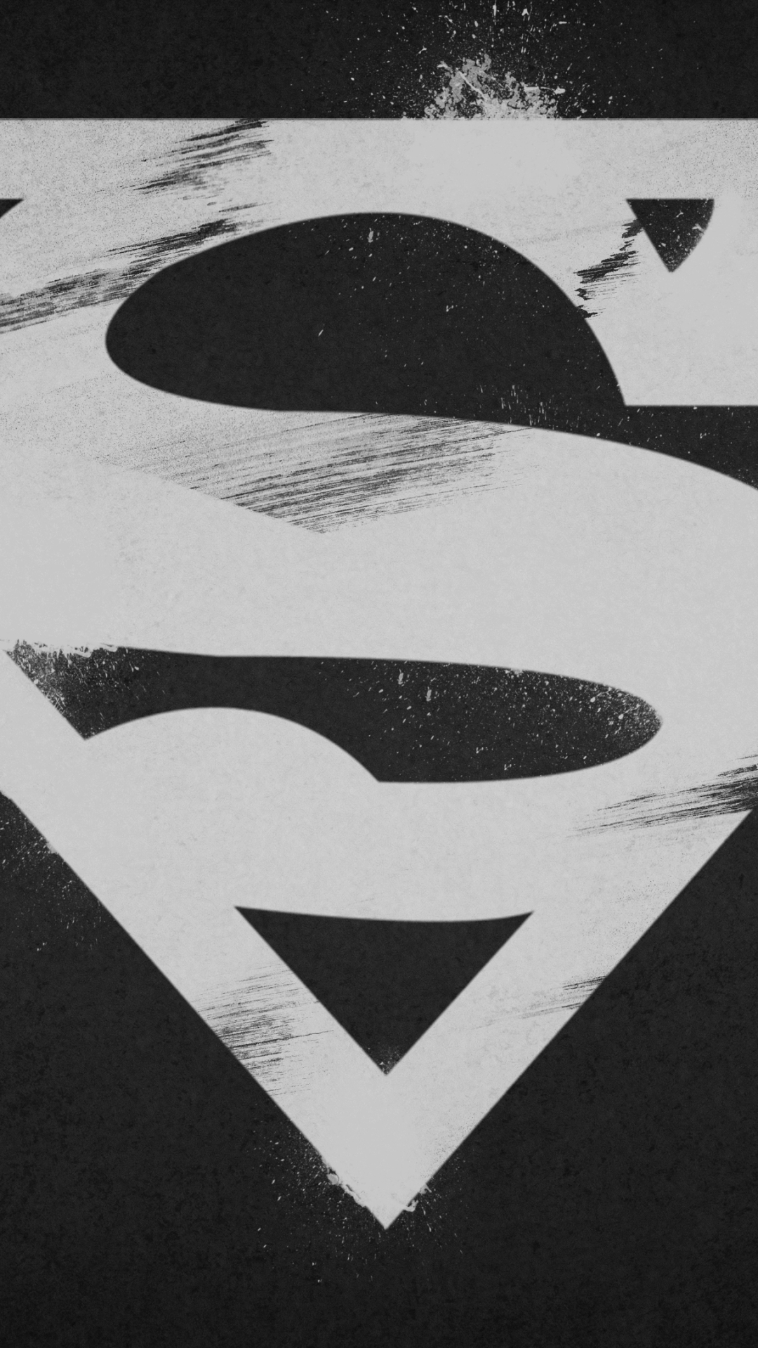 Phone wallpaper: Comics, Superman, Black & White, Symbol 1190132