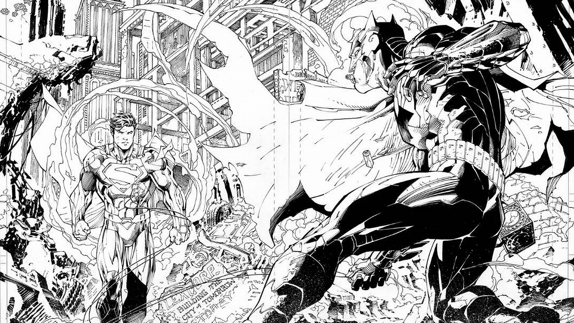 Download DC Comics Batman Superman Comic Justice League HD Wallpaper