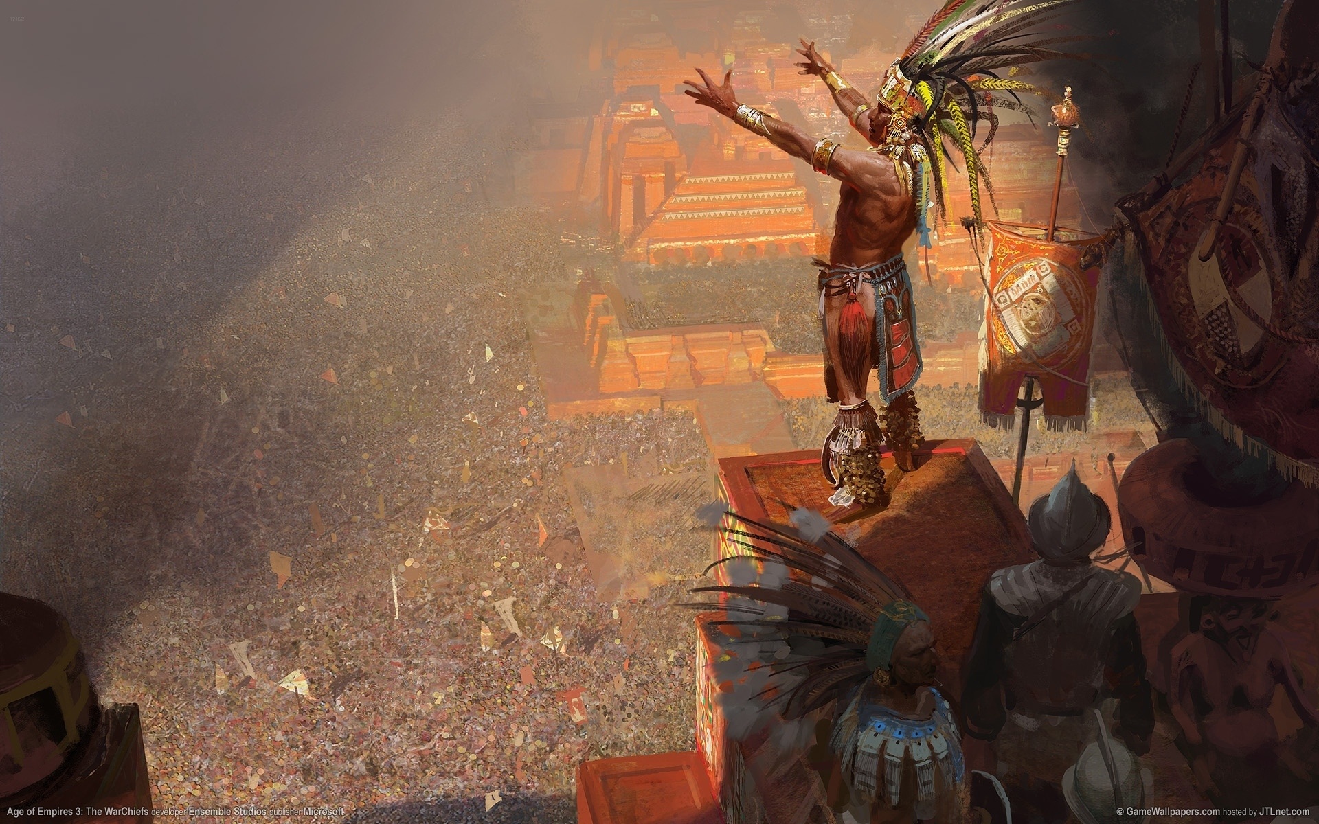 Wallpaper Indian, strategy, warchiefs, aoe, age of empires, Age of Empires III for mobile and desktop, section игры, resolution 1920x1200