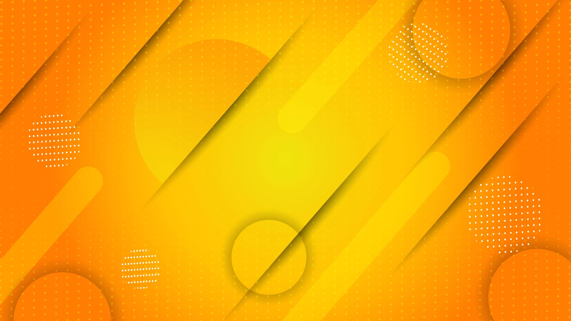 Warm Radiance Yellow Orange Gradient Background
