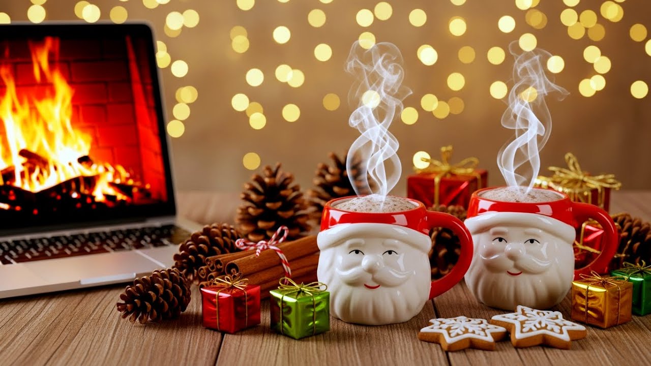 平和なクリスマスの朝の喜び - 冬のスターバックスの12月の朝