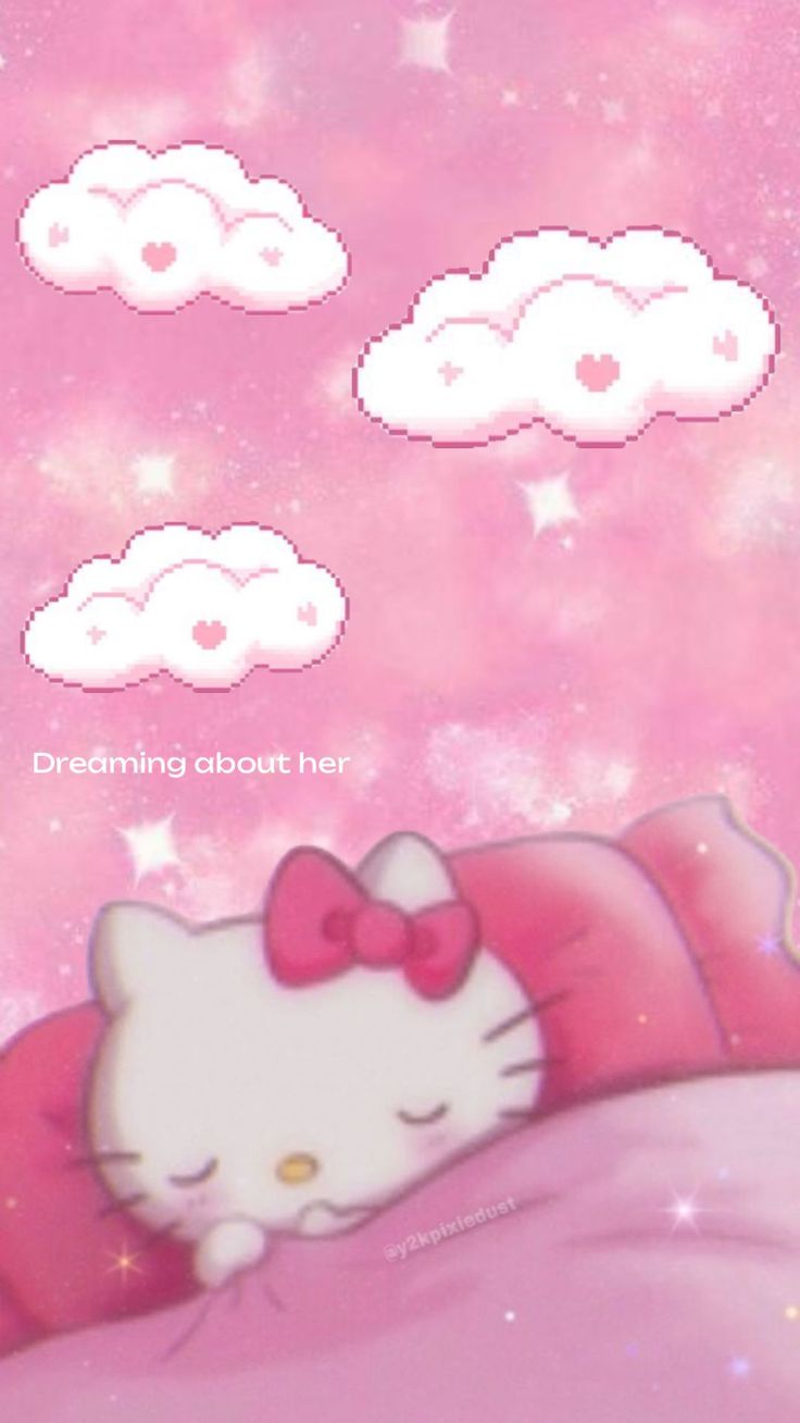 Hello kitty sleeping