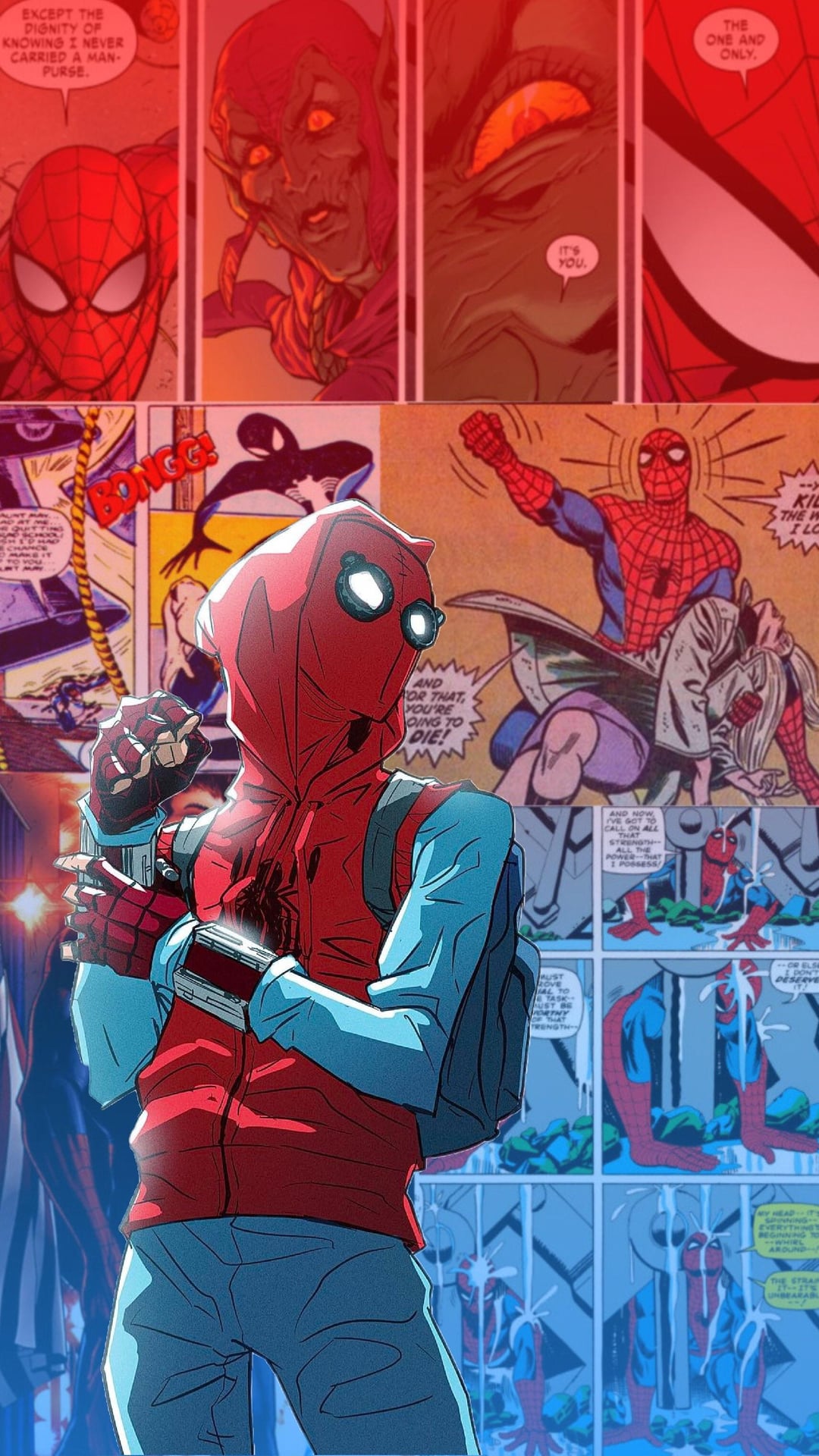 In Honor Of Our Friendly Neighborhood Spider Man, Here's My Custom Phone Wallpaper Of Him! (I Take Commissions For These Bad Boys Too)