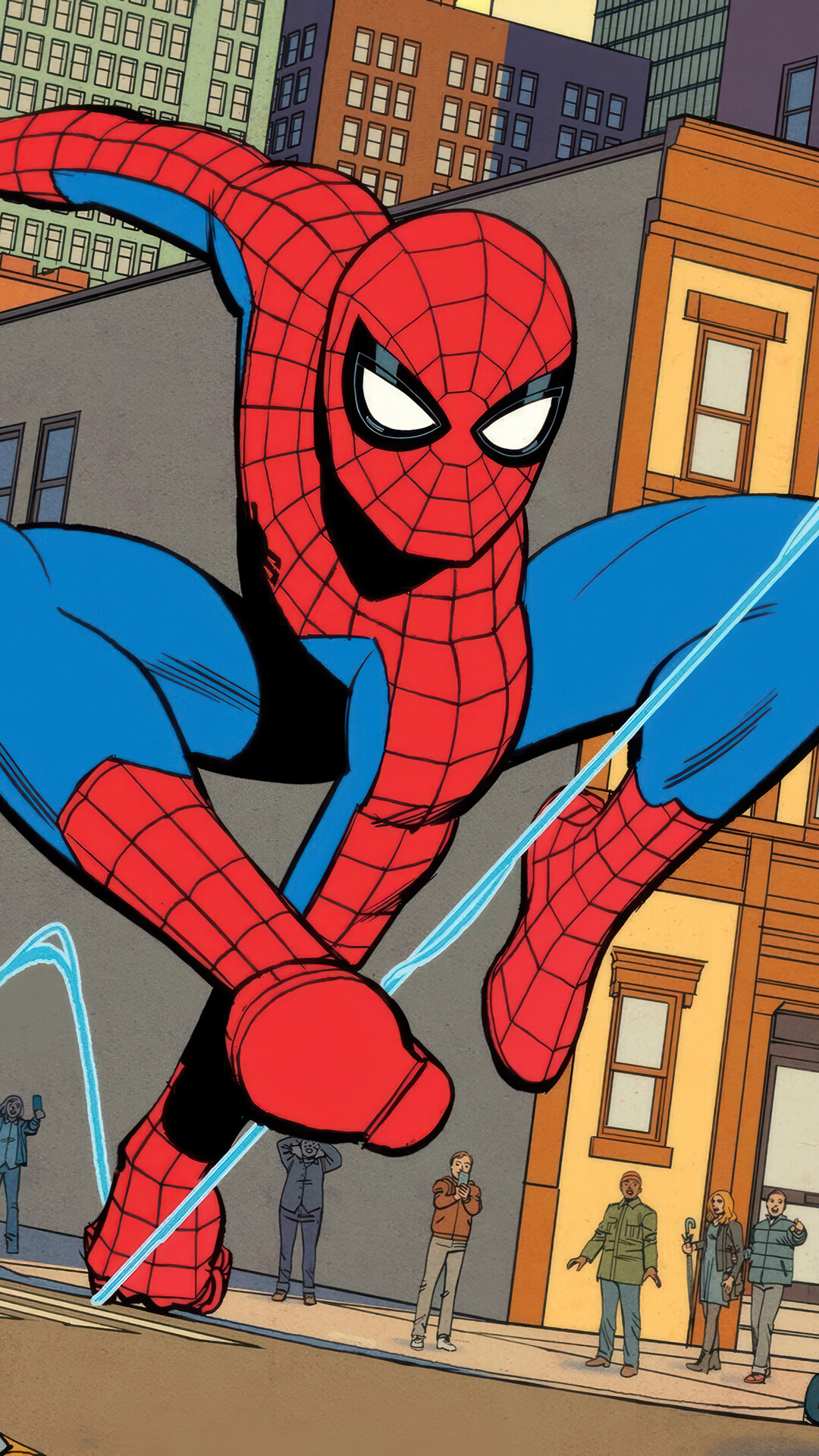 Your Friendly Neighborhood Spider Man Web Swing 4K Wallpaper IPhone HD Phone C