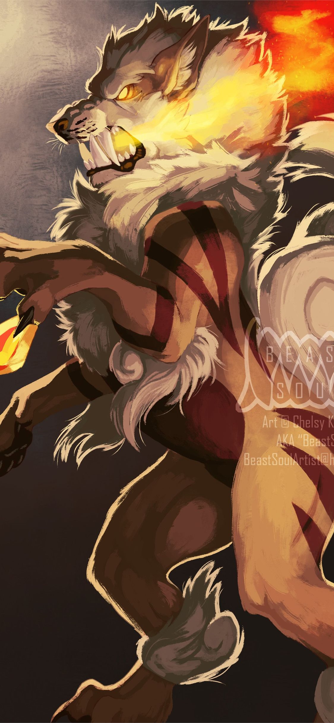 Best Arcanine HD iPhone HD Wallpaper