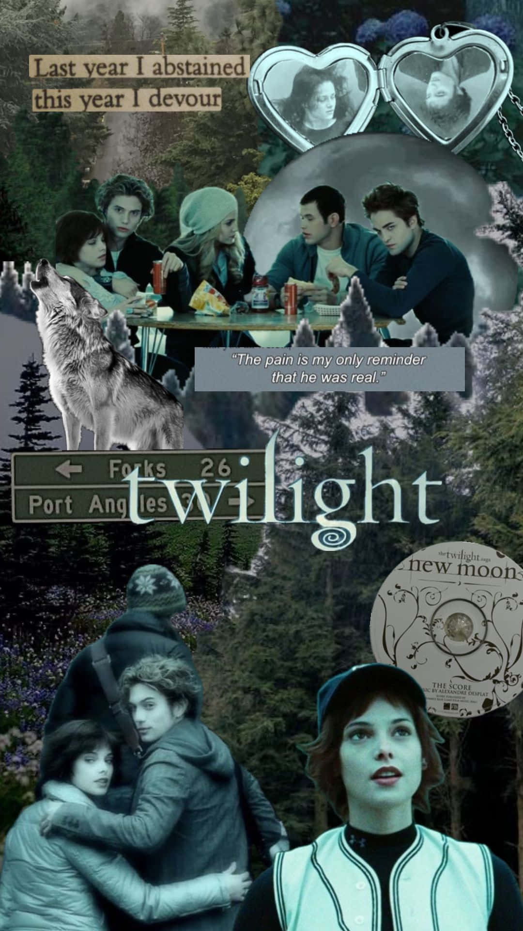 Download Twilight Saga Collagei Phone Wallpaper