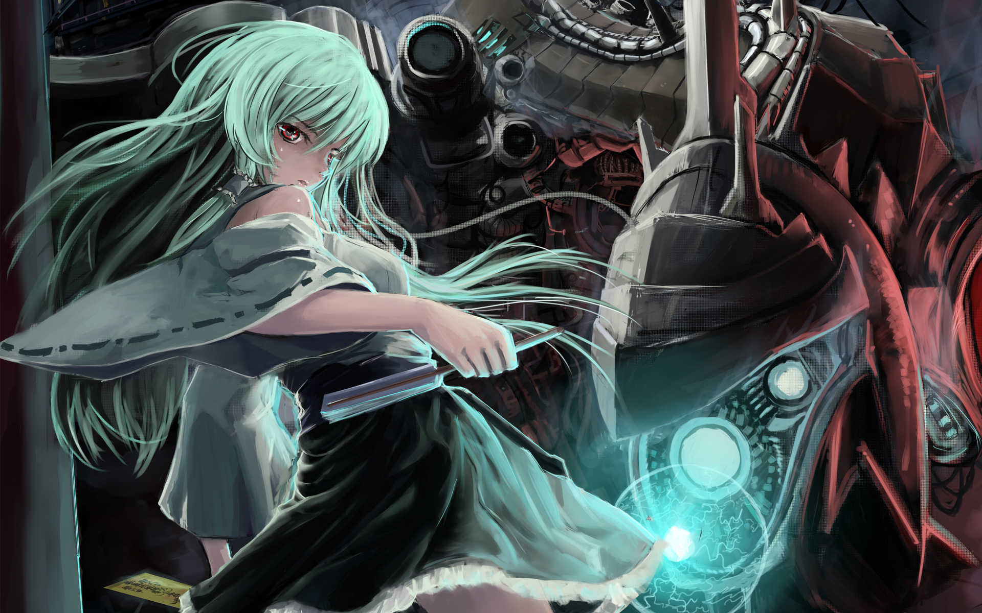 Wallpaper robots Anime Girls Fantasy Technics Fantasy 1920x1200