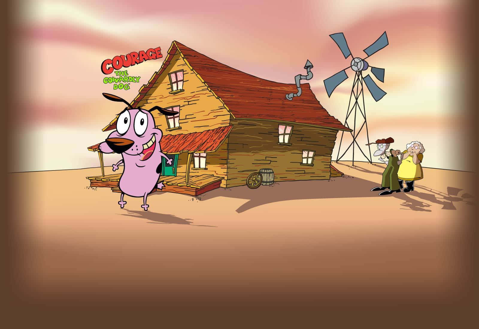 Download Courage The Cowardly Dog Bagge Farmhouse Wallpaper