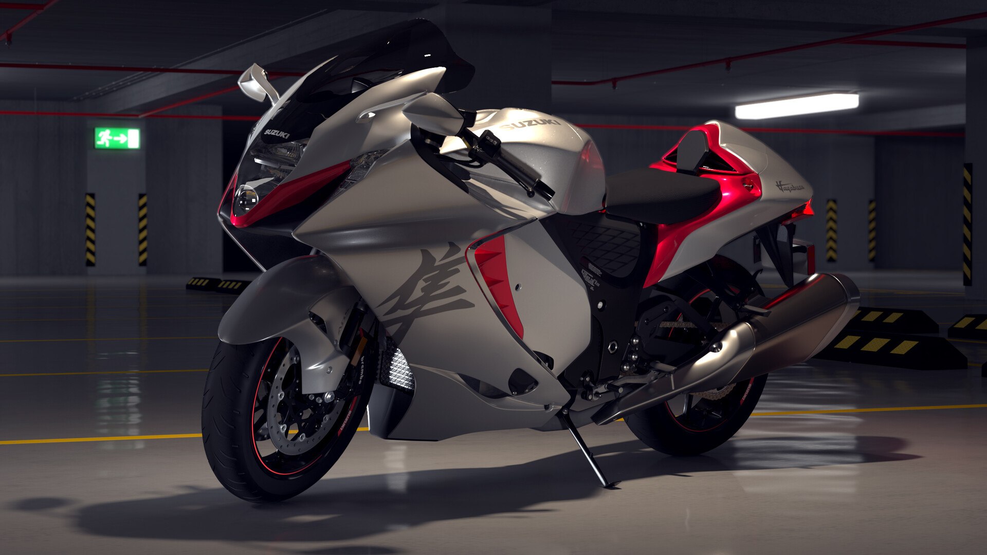 Motorcycle Hayabusa 2021 White 3D Suzuki Hayabusa 2021 TurboSquid 1877715