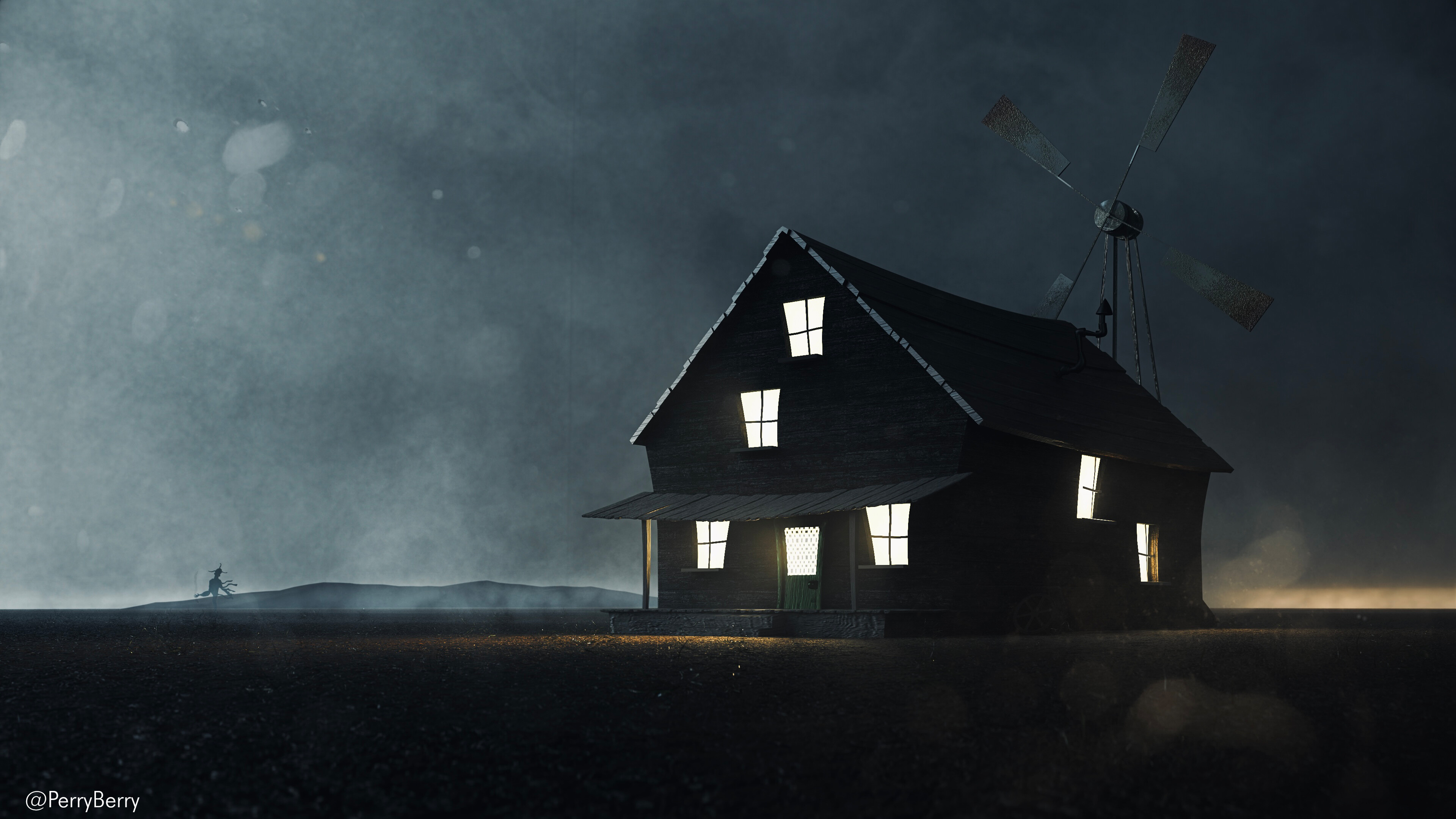 Courage's house“ from courage the cowardly dog Projects Artists Community