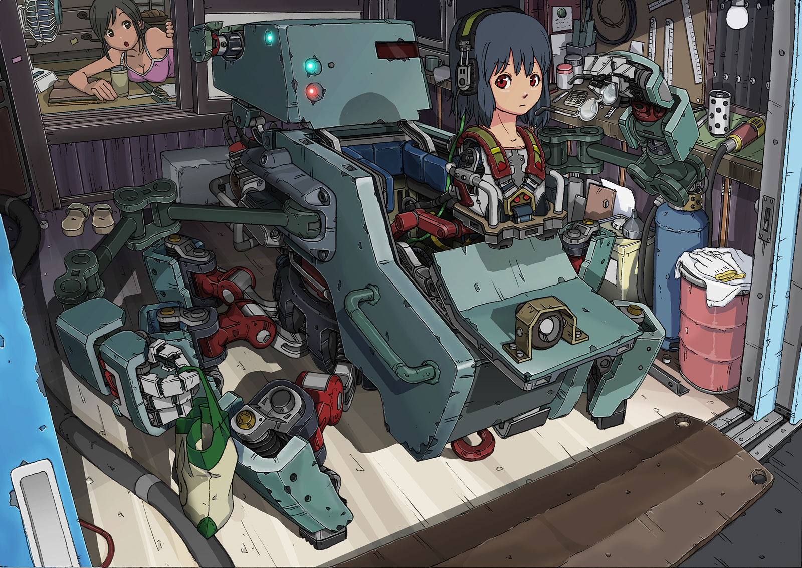 Android Mecha Anime Girl Wallpaperx1134