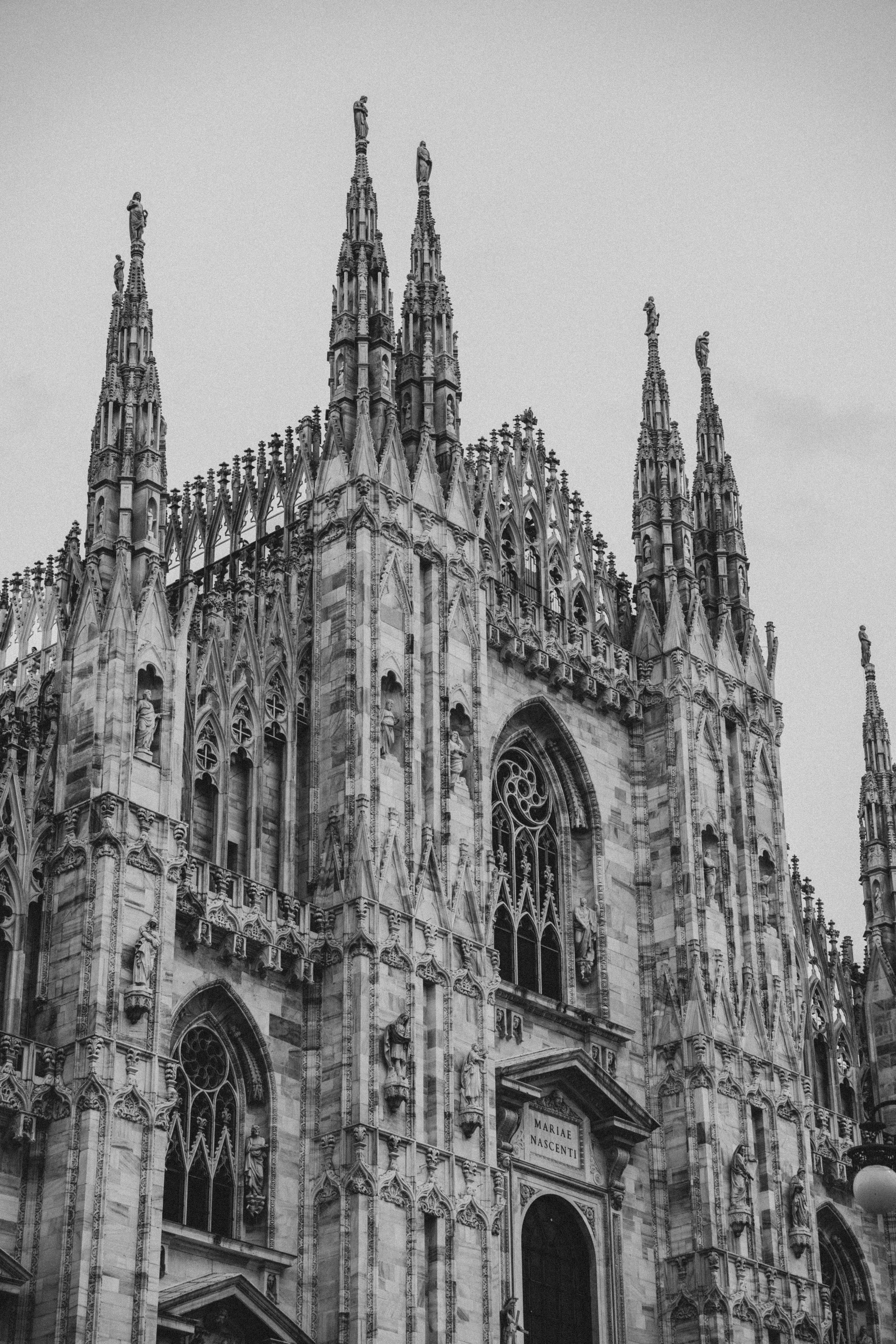 Black and White Duomo di Milano, Italy · Free