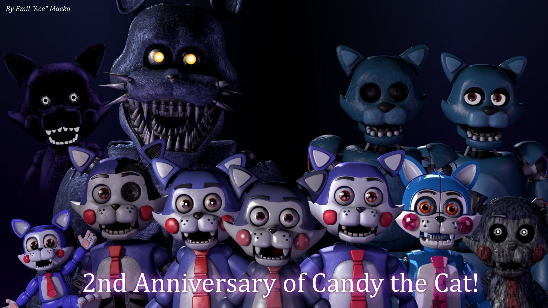 2nd Anniversary of Candy the Cat (5 renders)