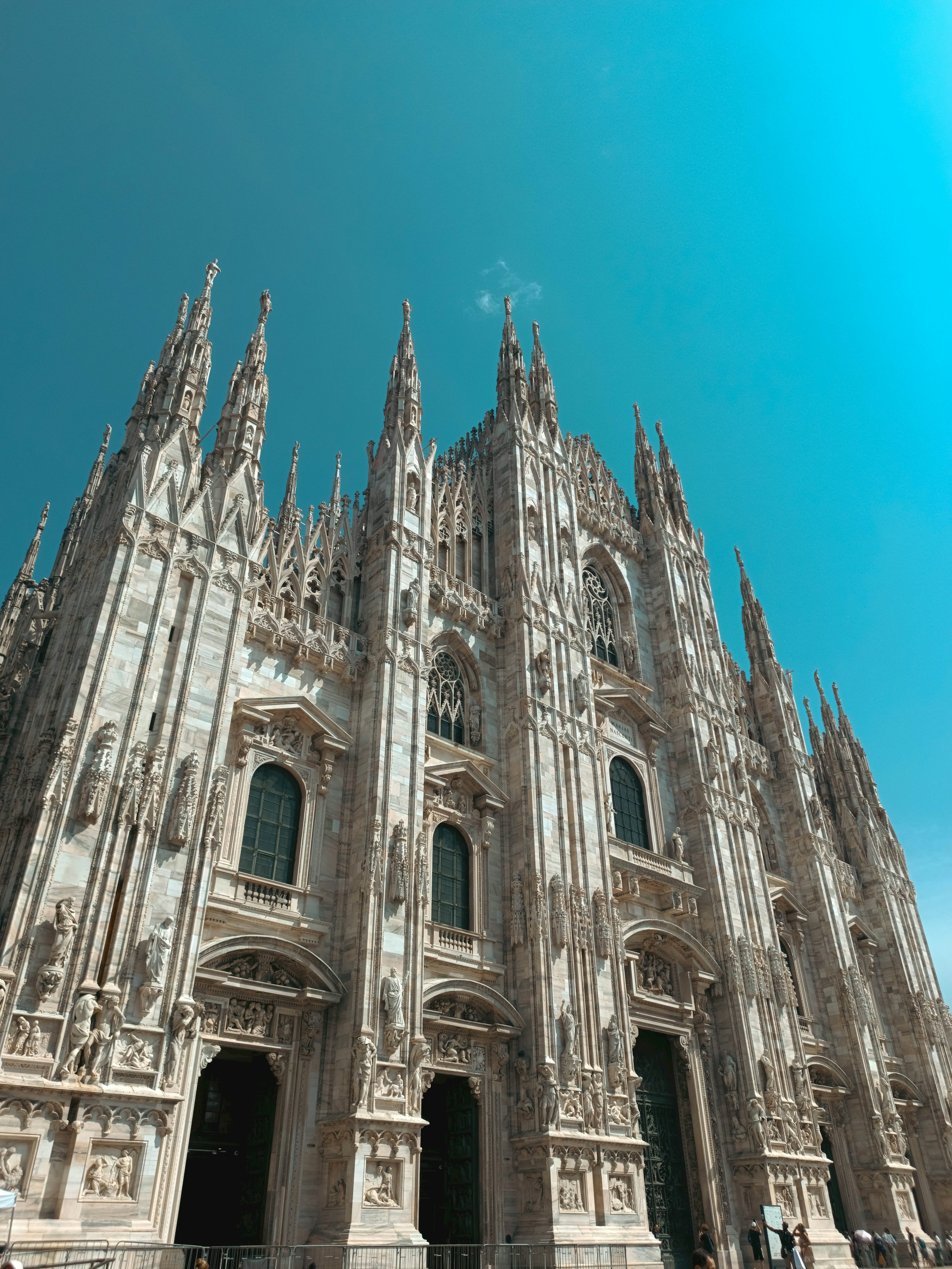 A very tall cathedral with a sky background photo