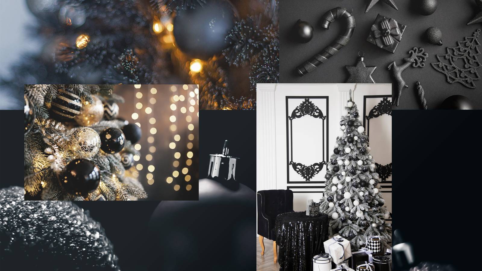 Go Bold This Christmas With a Black Tree