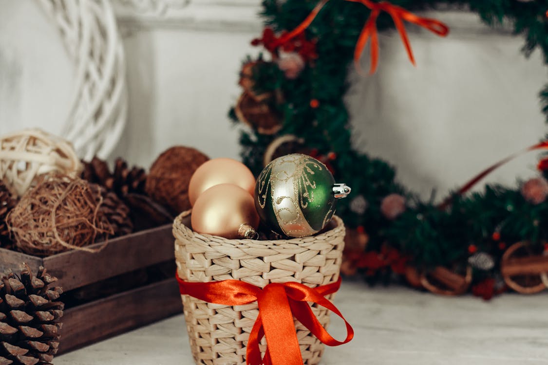 Brown Wicker Basket · Free