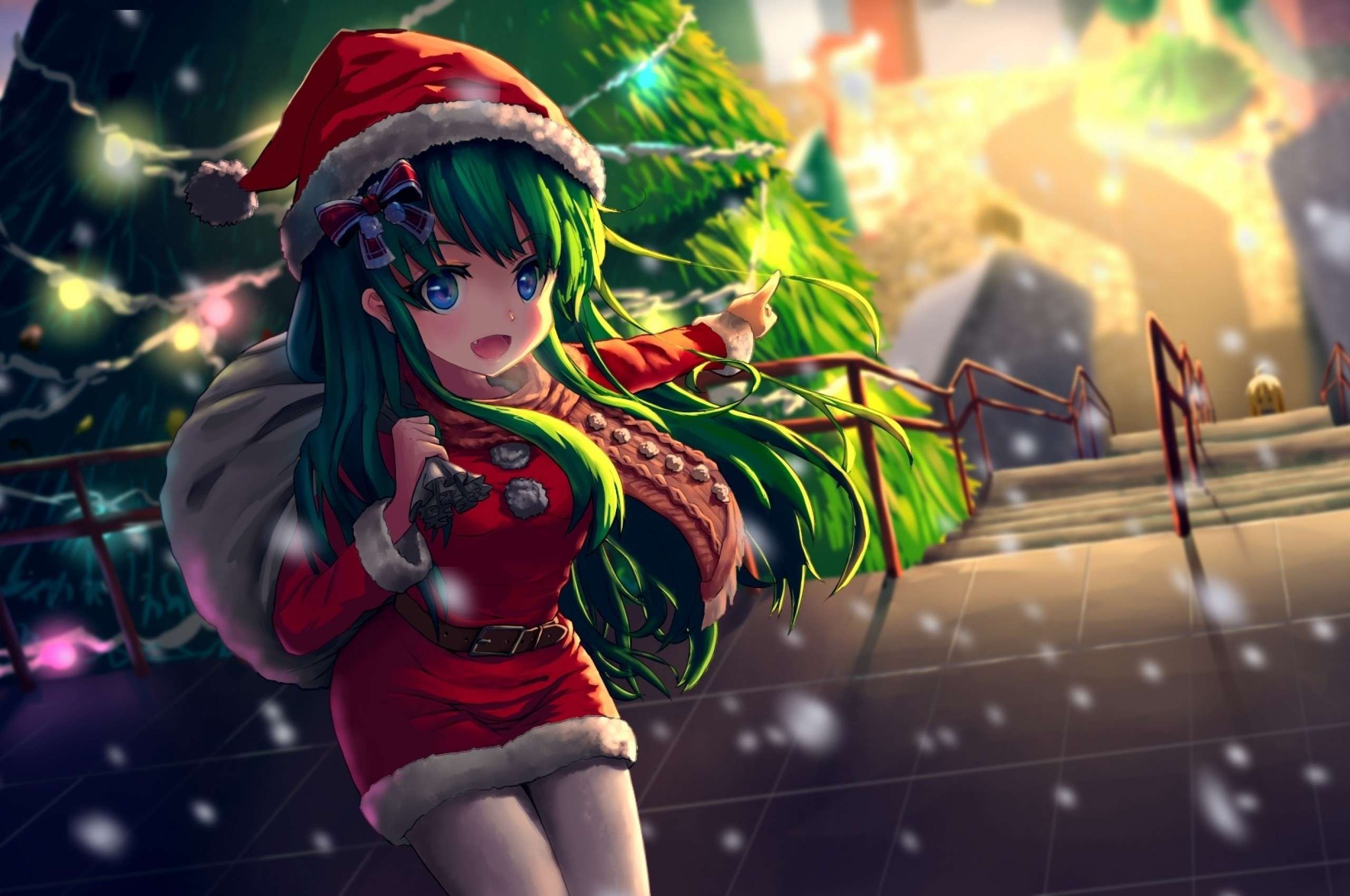Anime Christmas Cool Background HD Wallpaper 102149