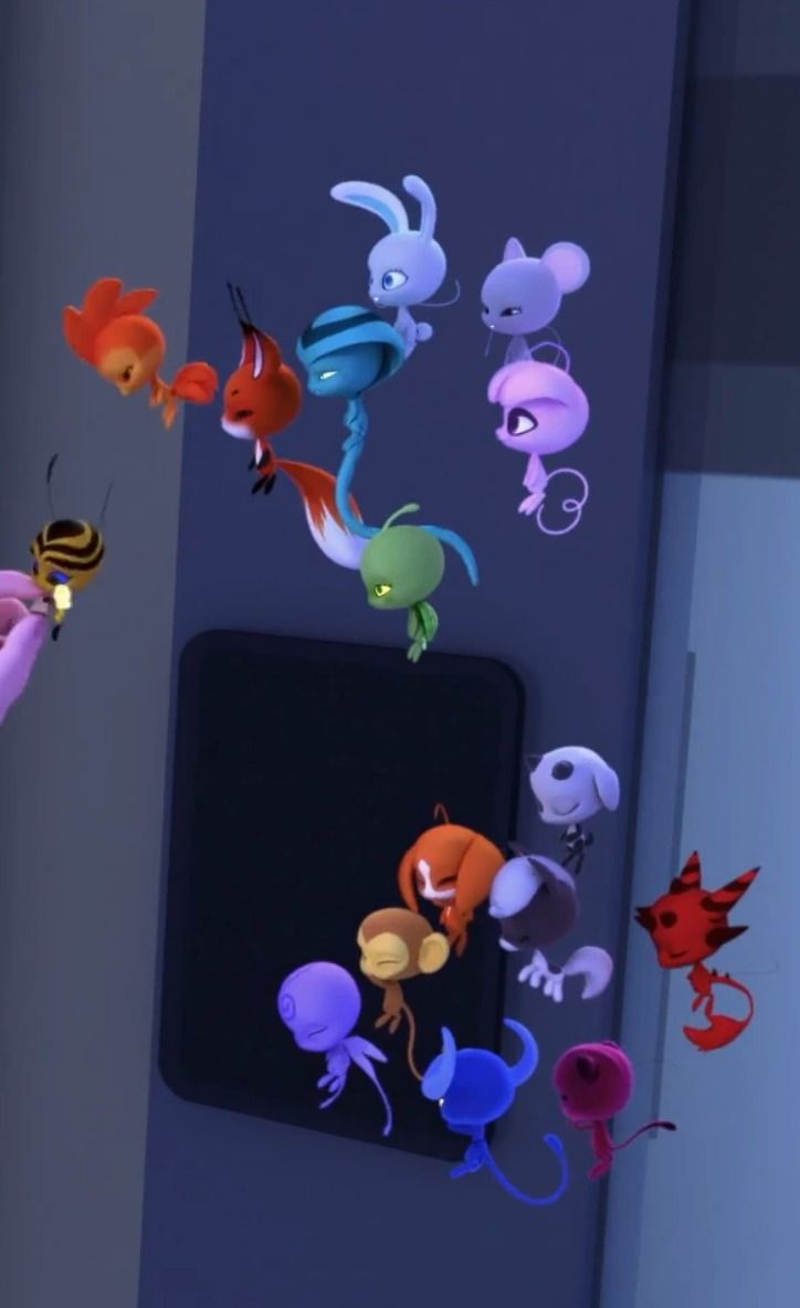 Nooroo and the Kwamis. Miraculous Ladybug Season 5