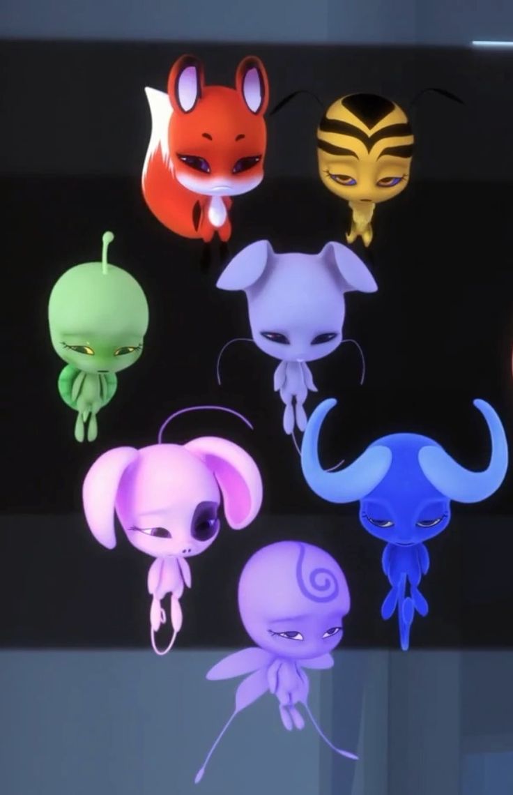 Nooroo and the Kwamis. Miraculous Ladybug Season 5