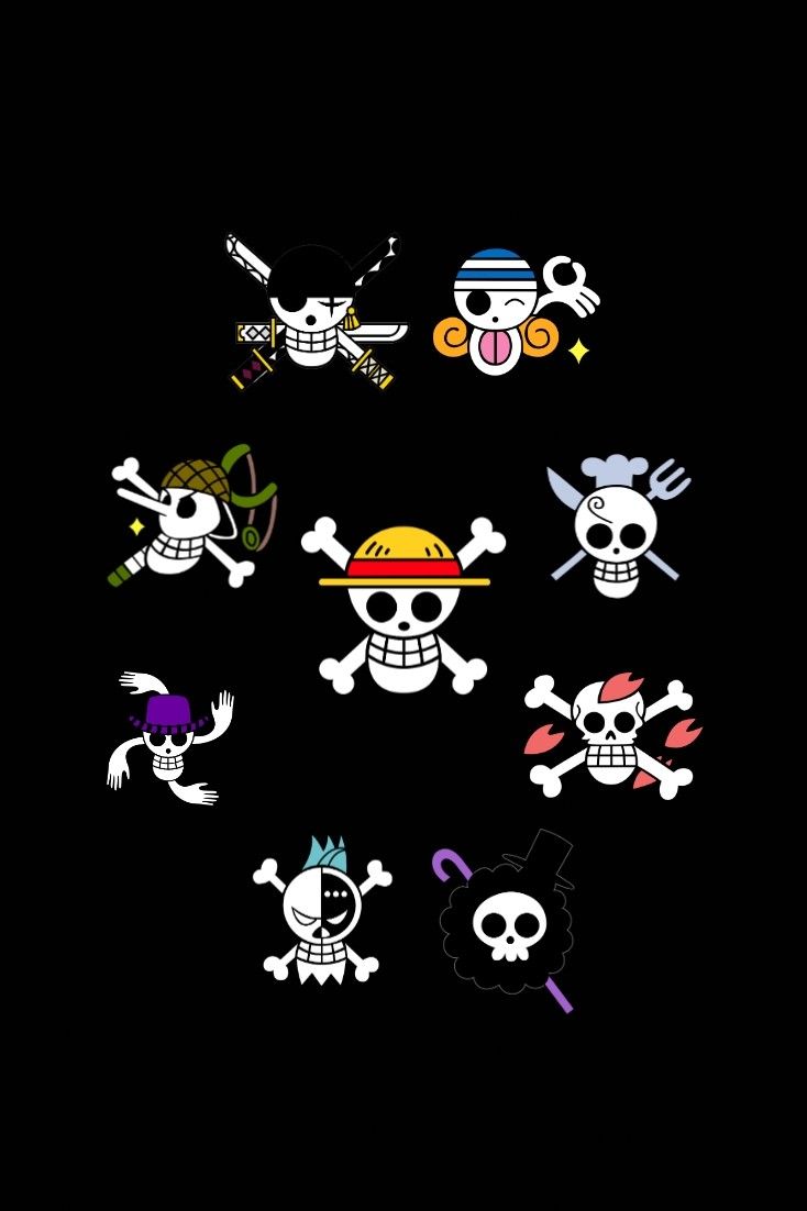 One piece pirate flags