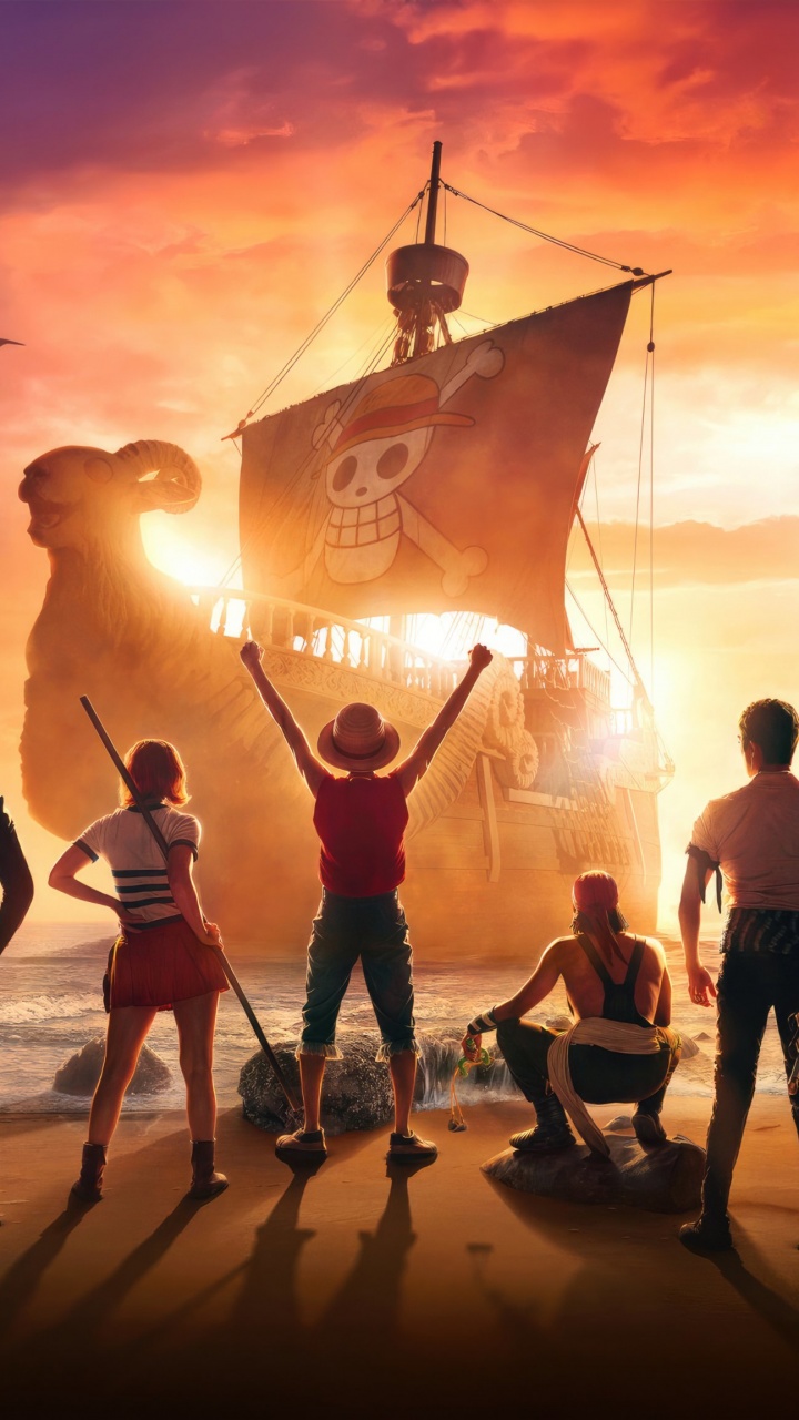 Straw Hat Pirates Wallpaper 4K, One Piece, Netflix series