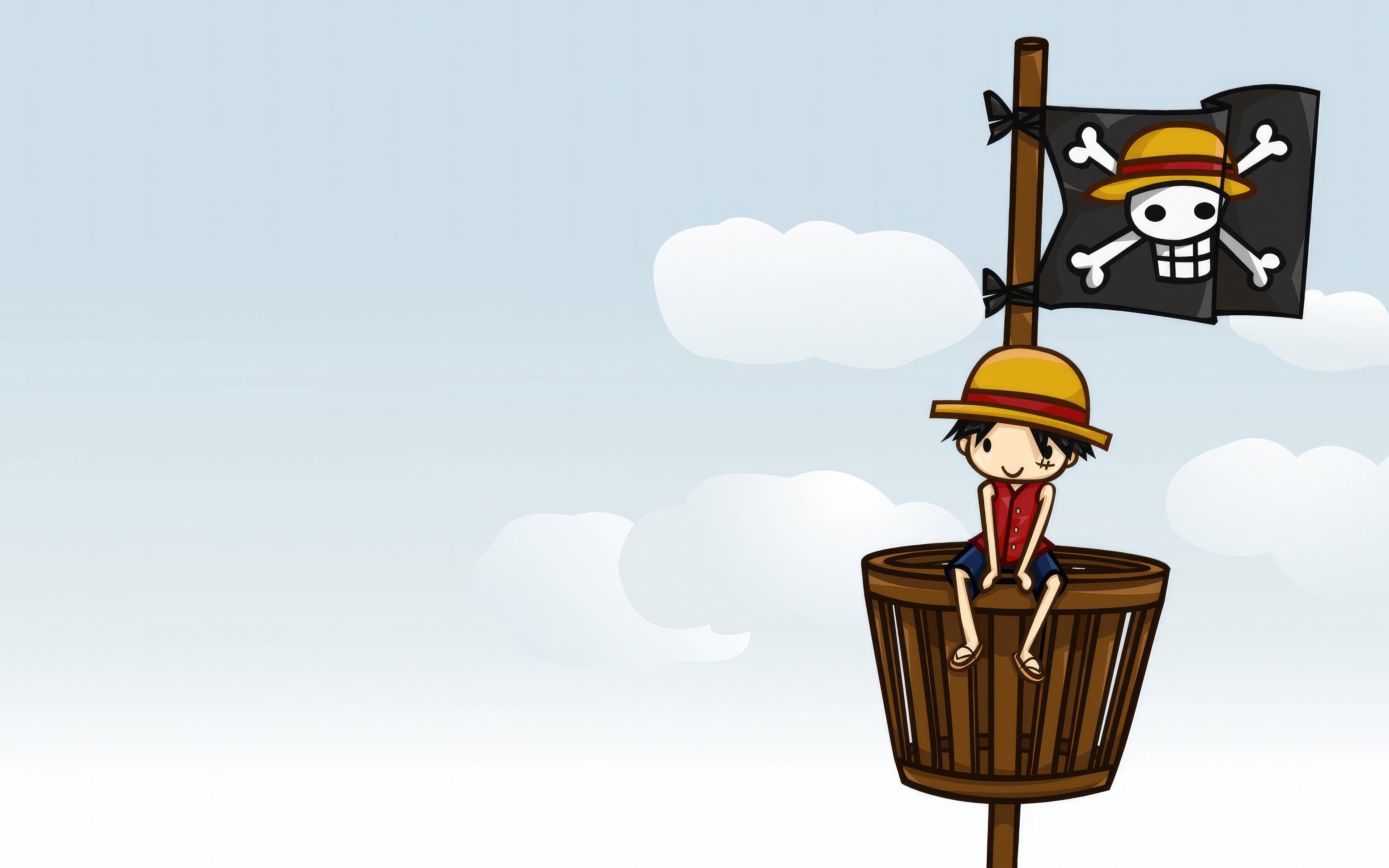 Monkey D Luffy Pirate Flag 4k Wallpaper, HD Anime Wallpaper, 4k Wallpaper Image, Background, Photos and Picture