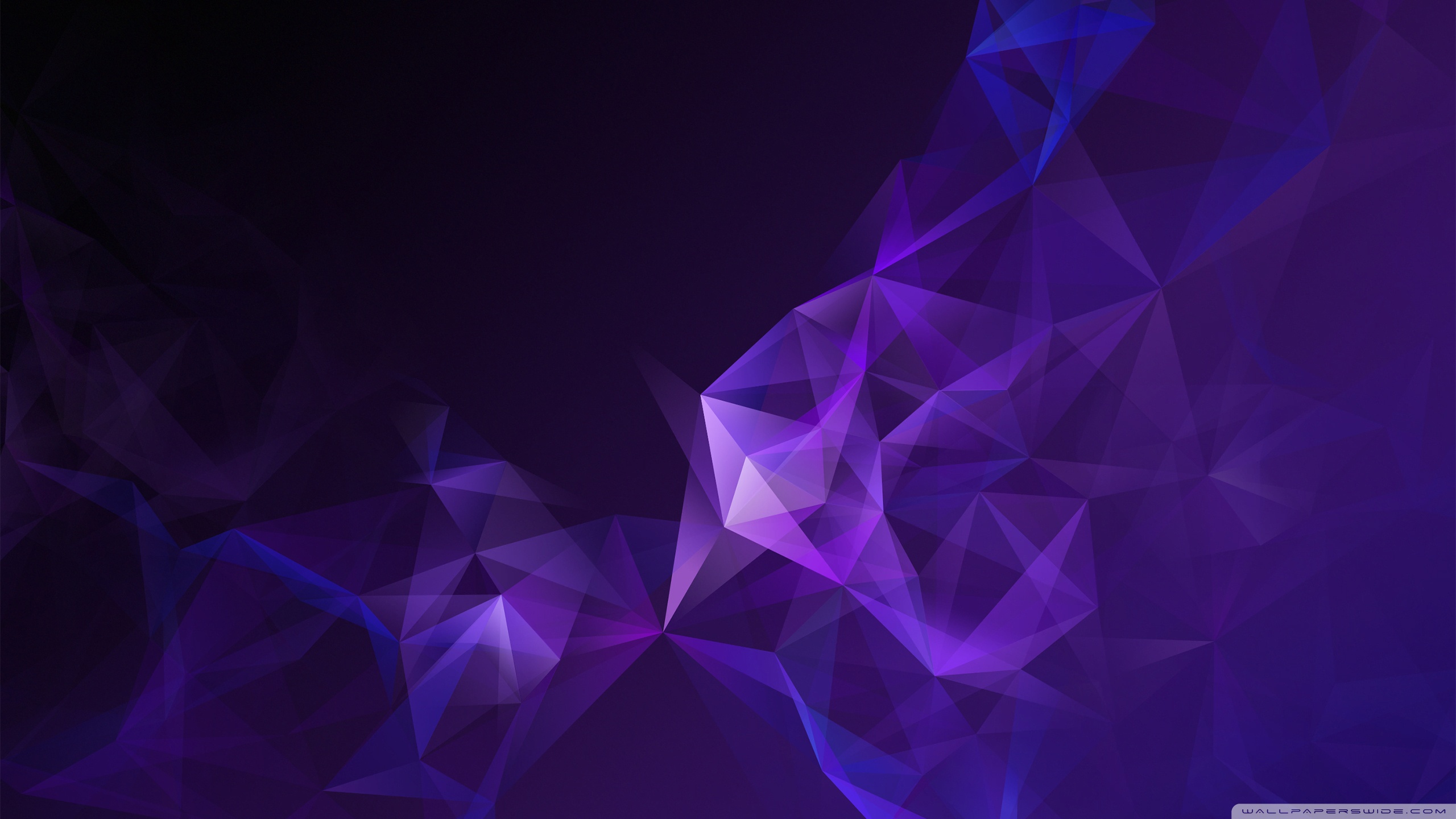 Low Poly Purple Abstract Art 4K UHD Wallpaper for UltraHD Desktop and TV, Widescreen and UltraWide Display, Dual Monitor, Smartphone and Tablet Devices