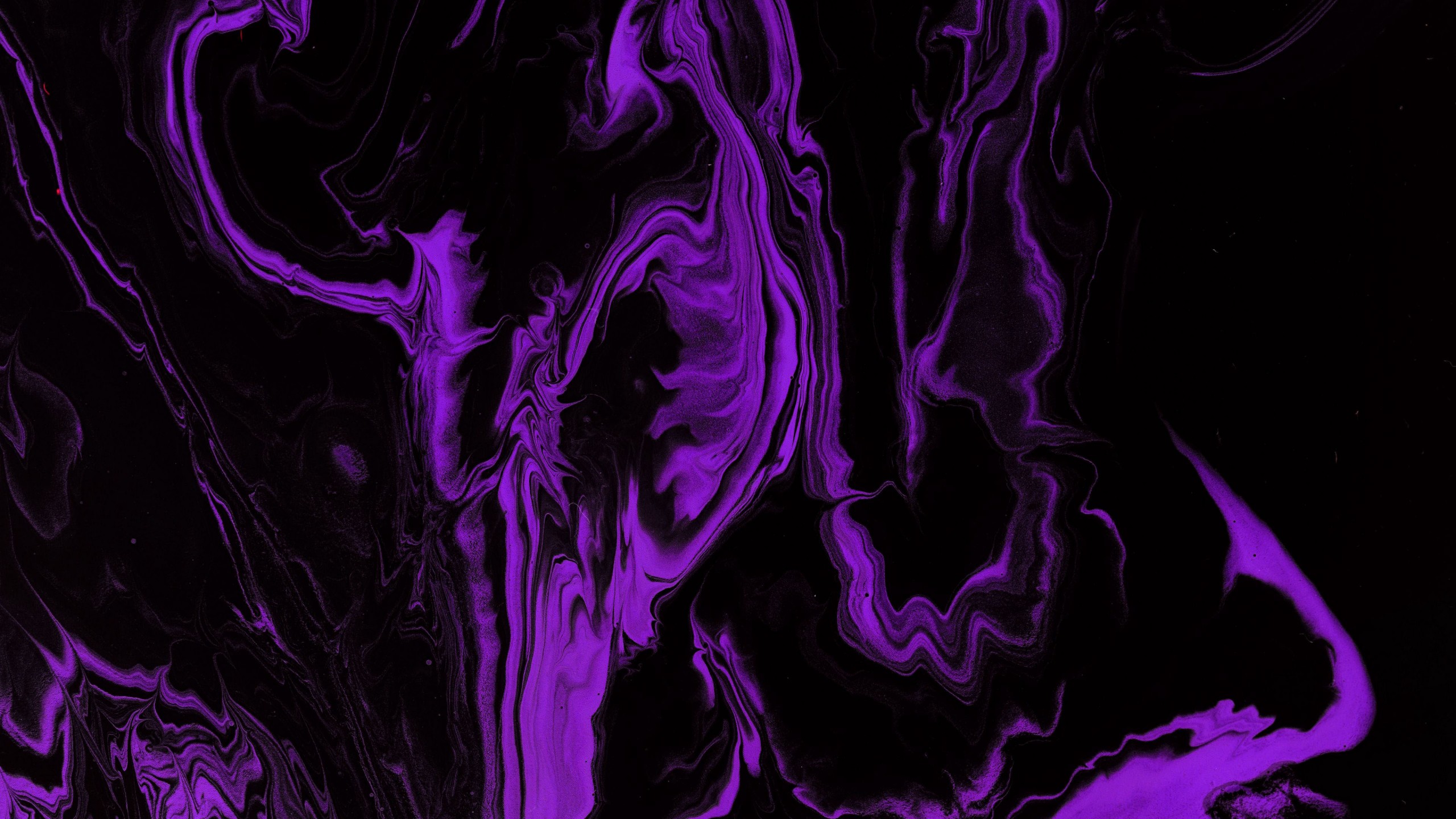 Dark Purple Black Paint Liquid Stains 4K HD Abstract Wallpaper