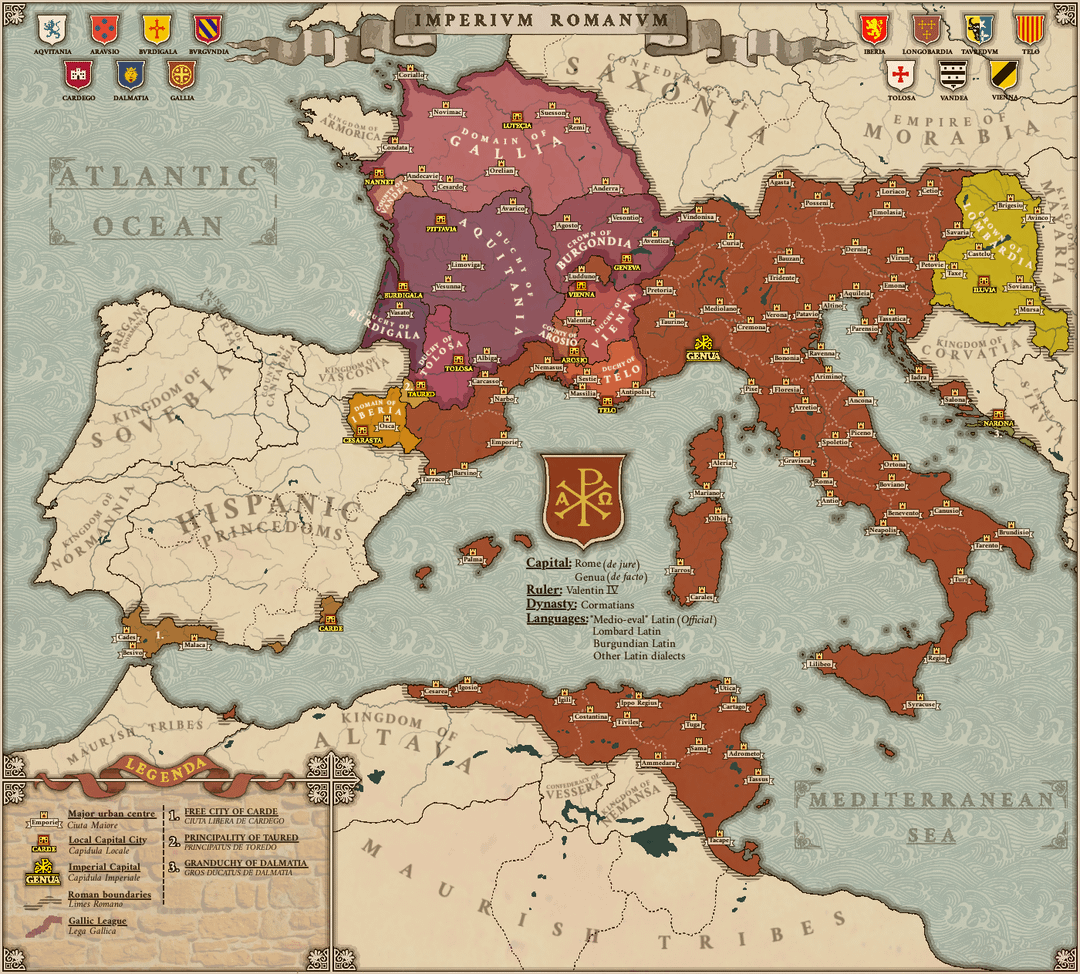 The Western Roman Empire, Year 841 AD