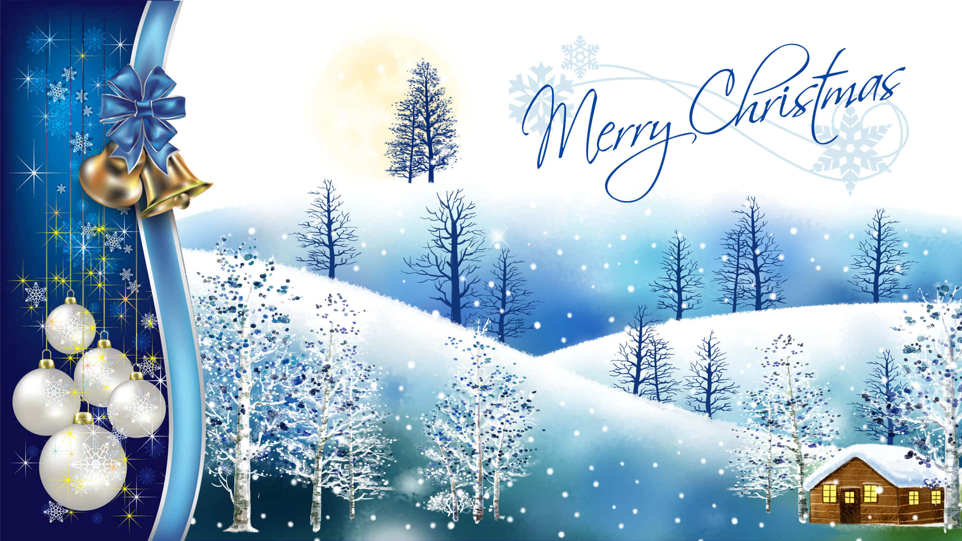 Blue Christmas Background