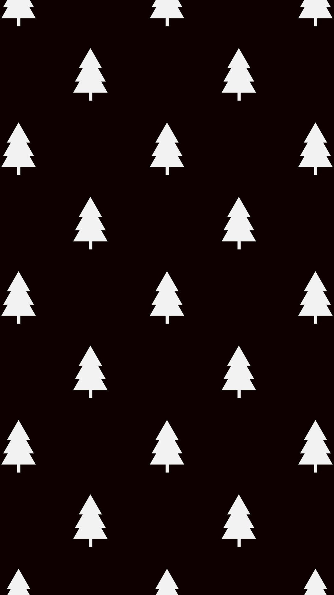Black & White Christmas Phone Wallpaper. Festive Holiday Background. iPhone Christmas Wallpaper Seamless Patterns New Zealand