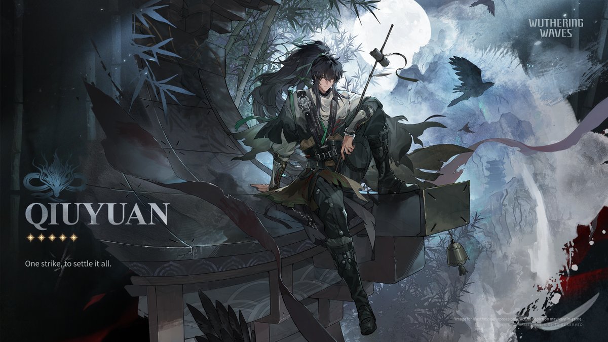 Cleaned 4k Qiuyuan Splash Wallpaper!! FINALLY another male character! Please make more of them