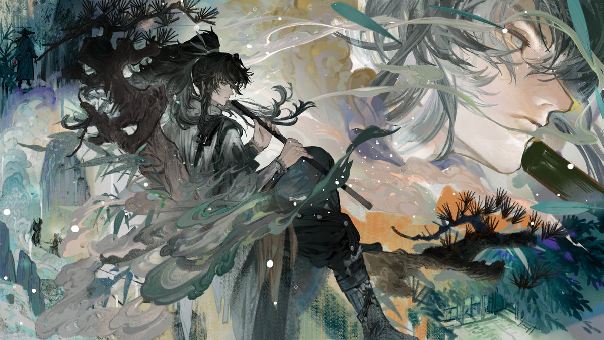 Cleaned 4k Qiuyuan Flute Wallpaper!! Is that. a xiao flute?