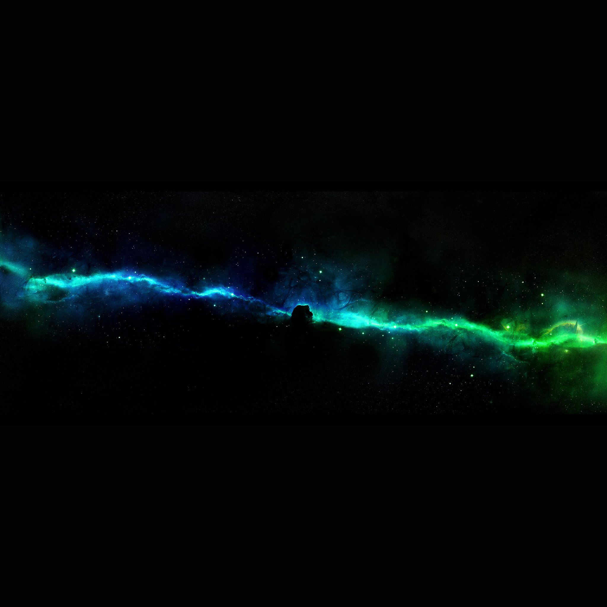 Star Road River Space Dark Aurora iPad Air Wallpaper Free Download