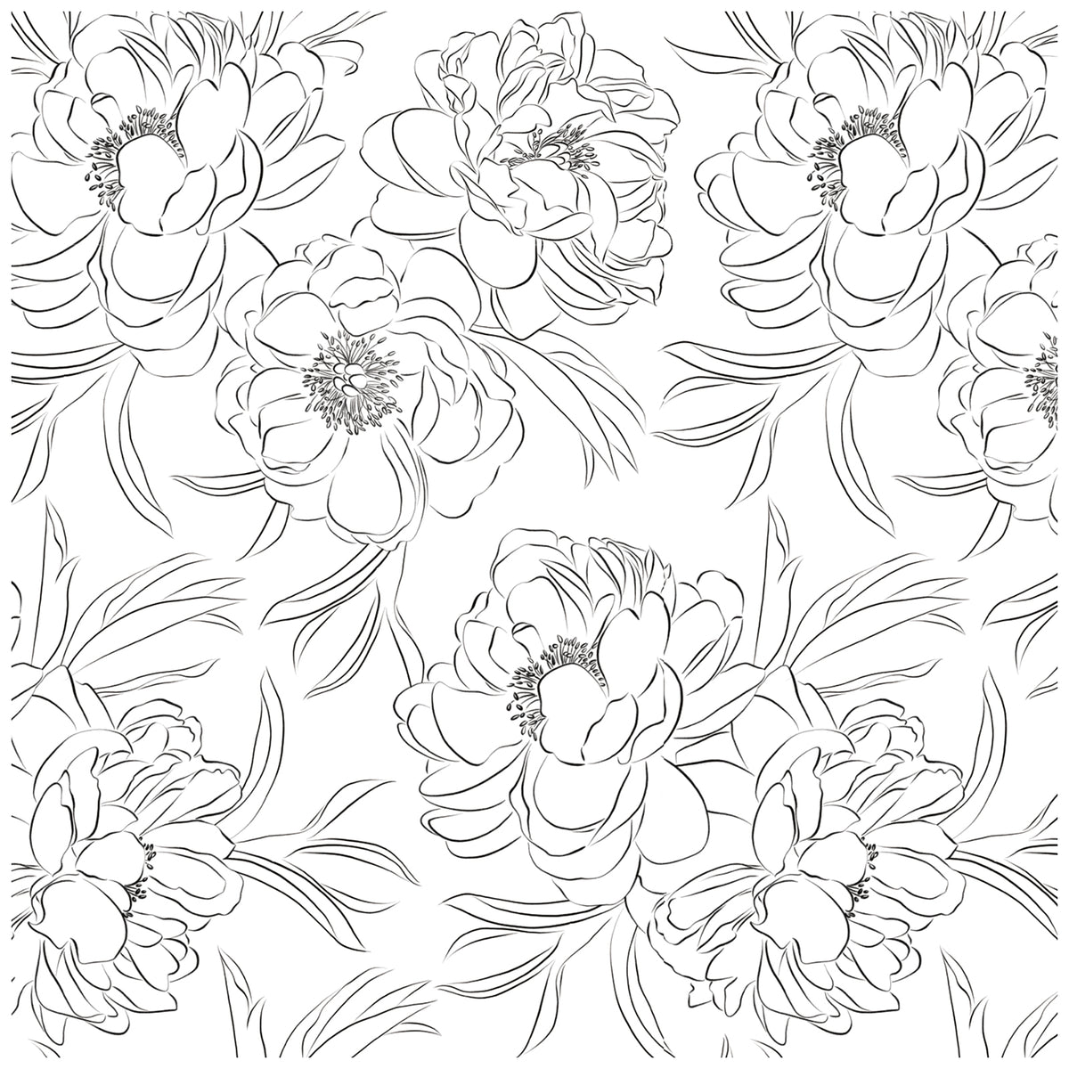 Hand Drawn Floral Wallpaper