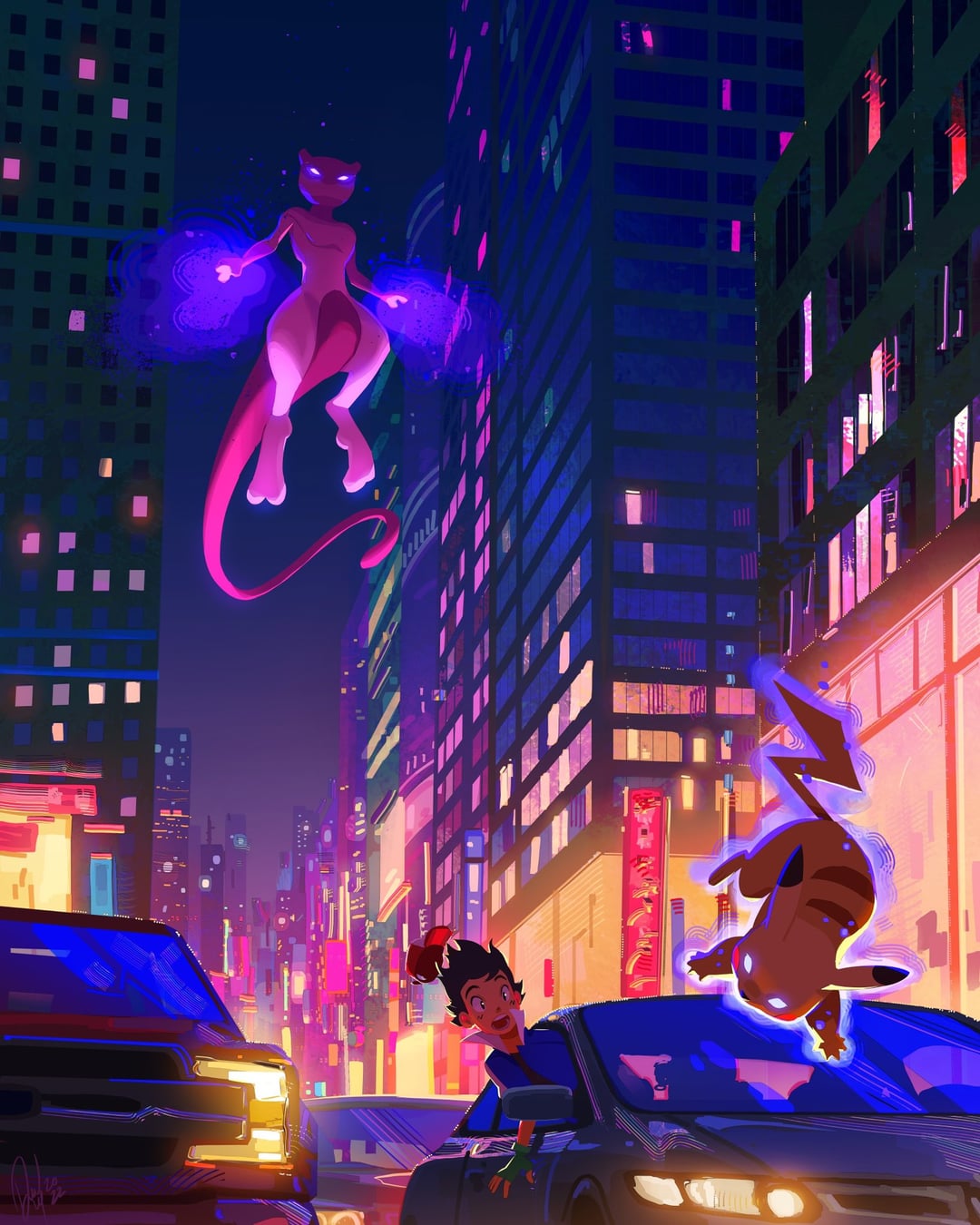 Night in the Pokemon City