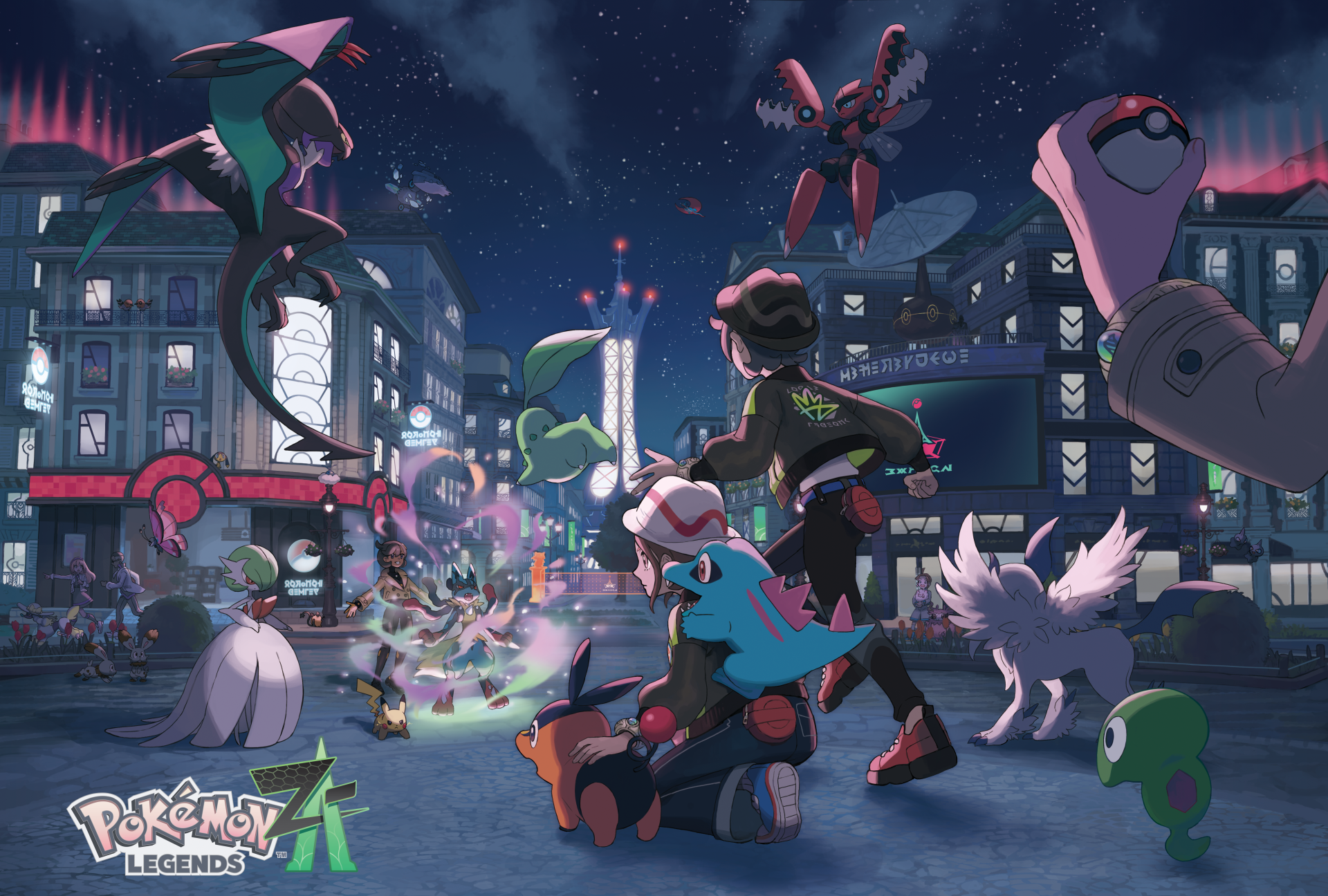 Pokémon Legends Z A: Epic 4K Ultra HD Night Battle Wallpaper