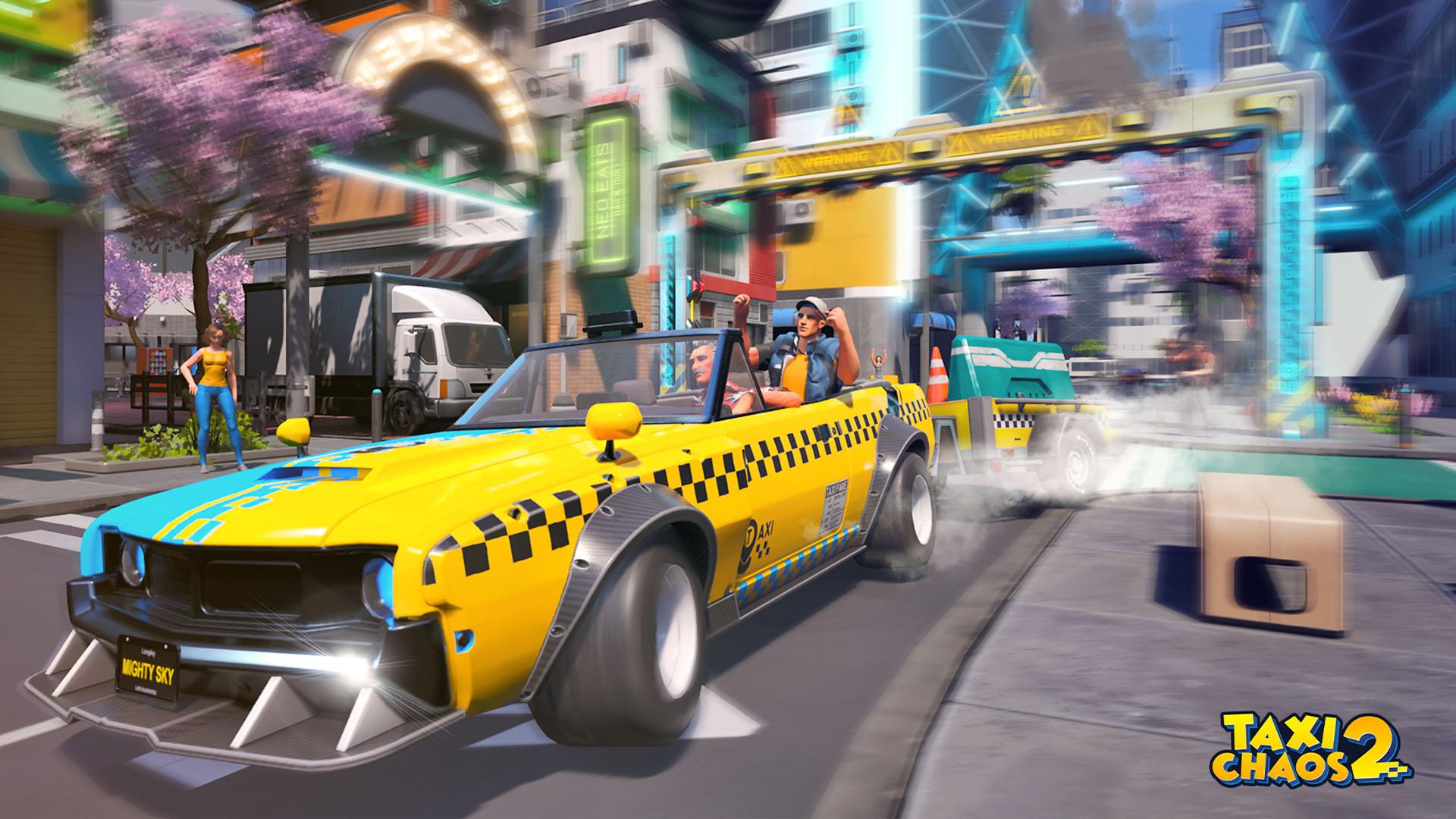 Taxi Chaos 2 Is A Crazi Taxi Clone With A Sci Fi Twist