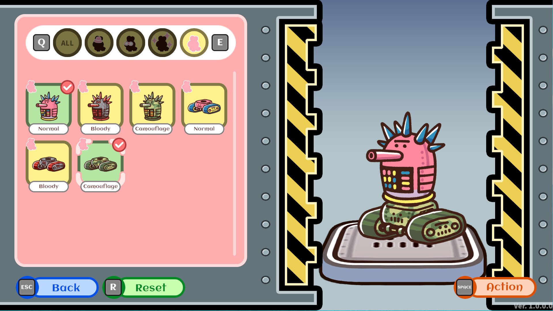 Pritto Prisoner DLC Skin [Tank Skin: Camouflage]