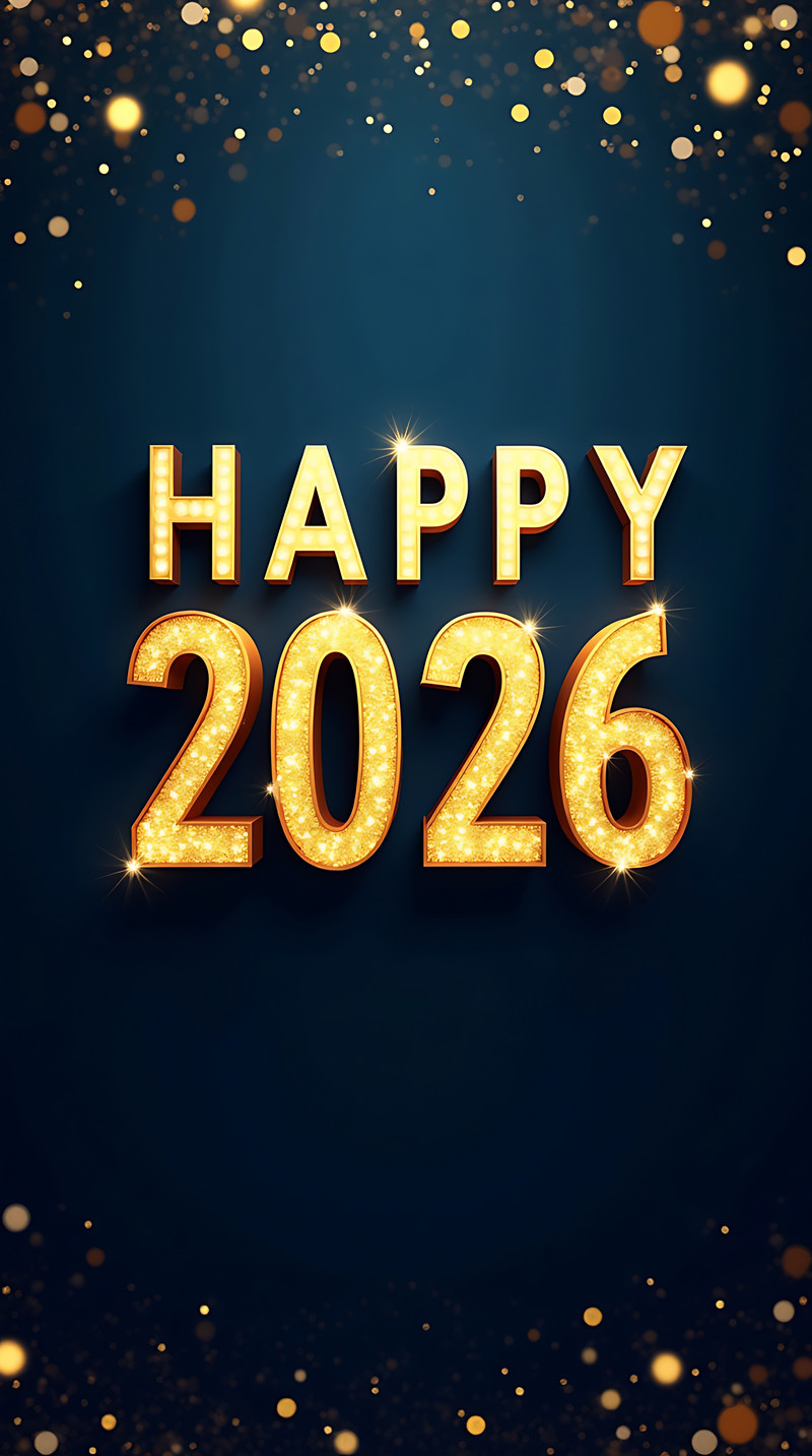 Happy 2026 A Sparkling New Years Greeting Background. JPG Free Download